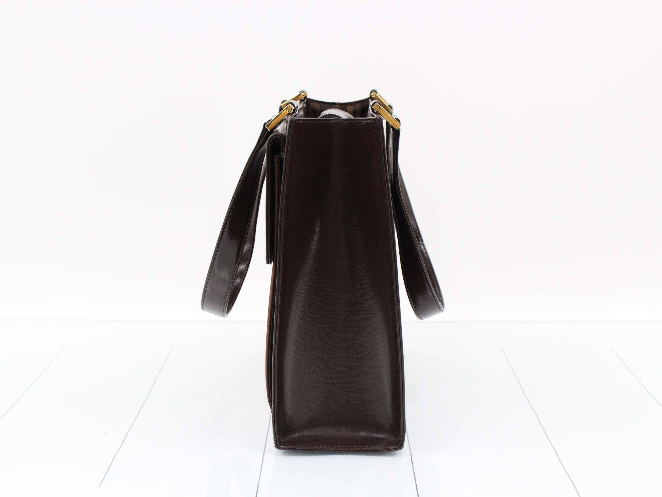 Nylon leather handbag — view 3