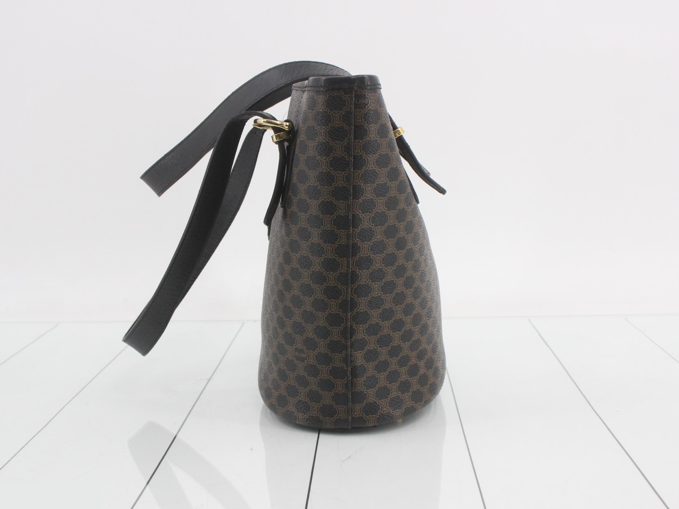 Macadam Tote Bag, Black, PVC/Leather — view 3