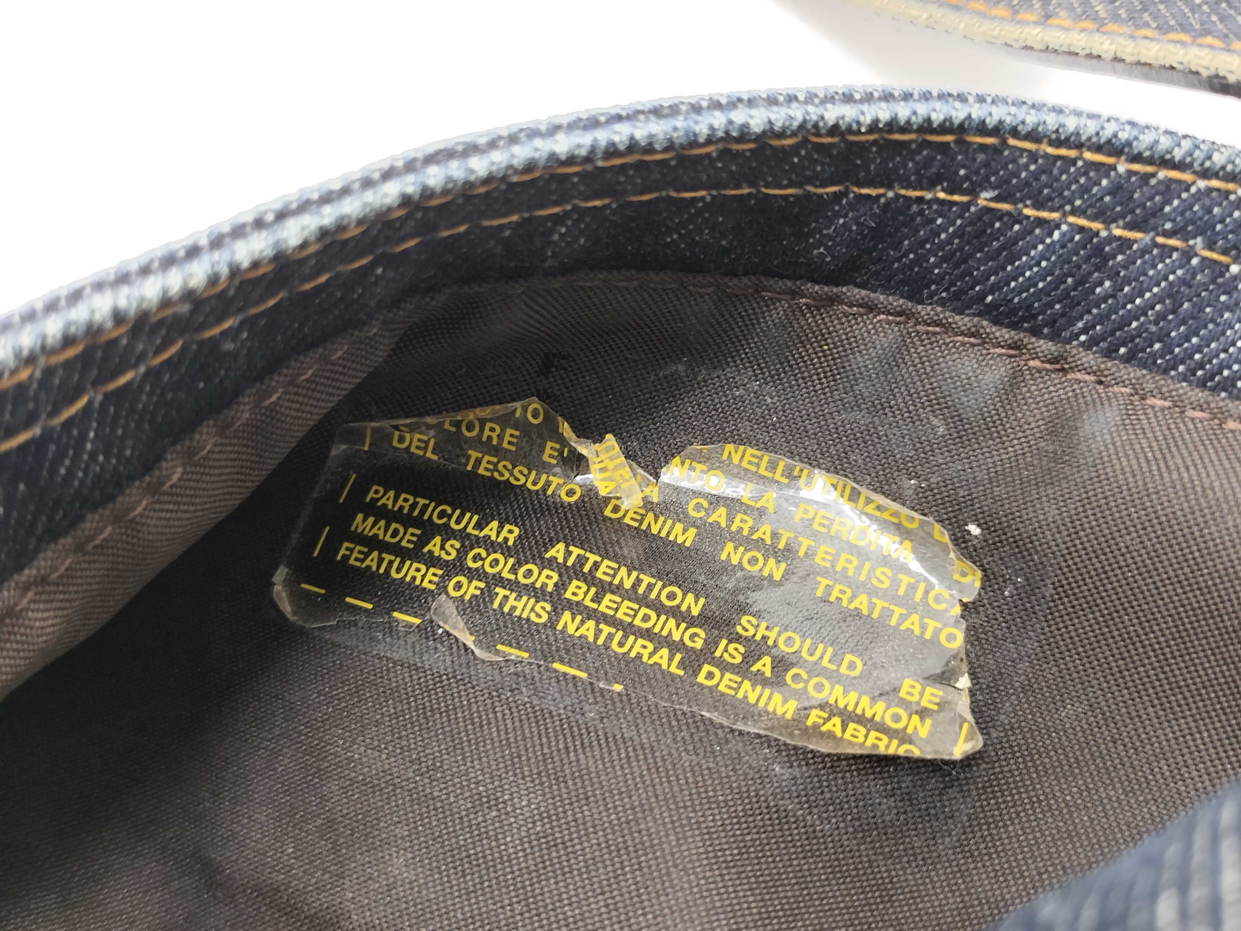 Mamma Bucket Denim x Leather Shoulder Bag — view 13