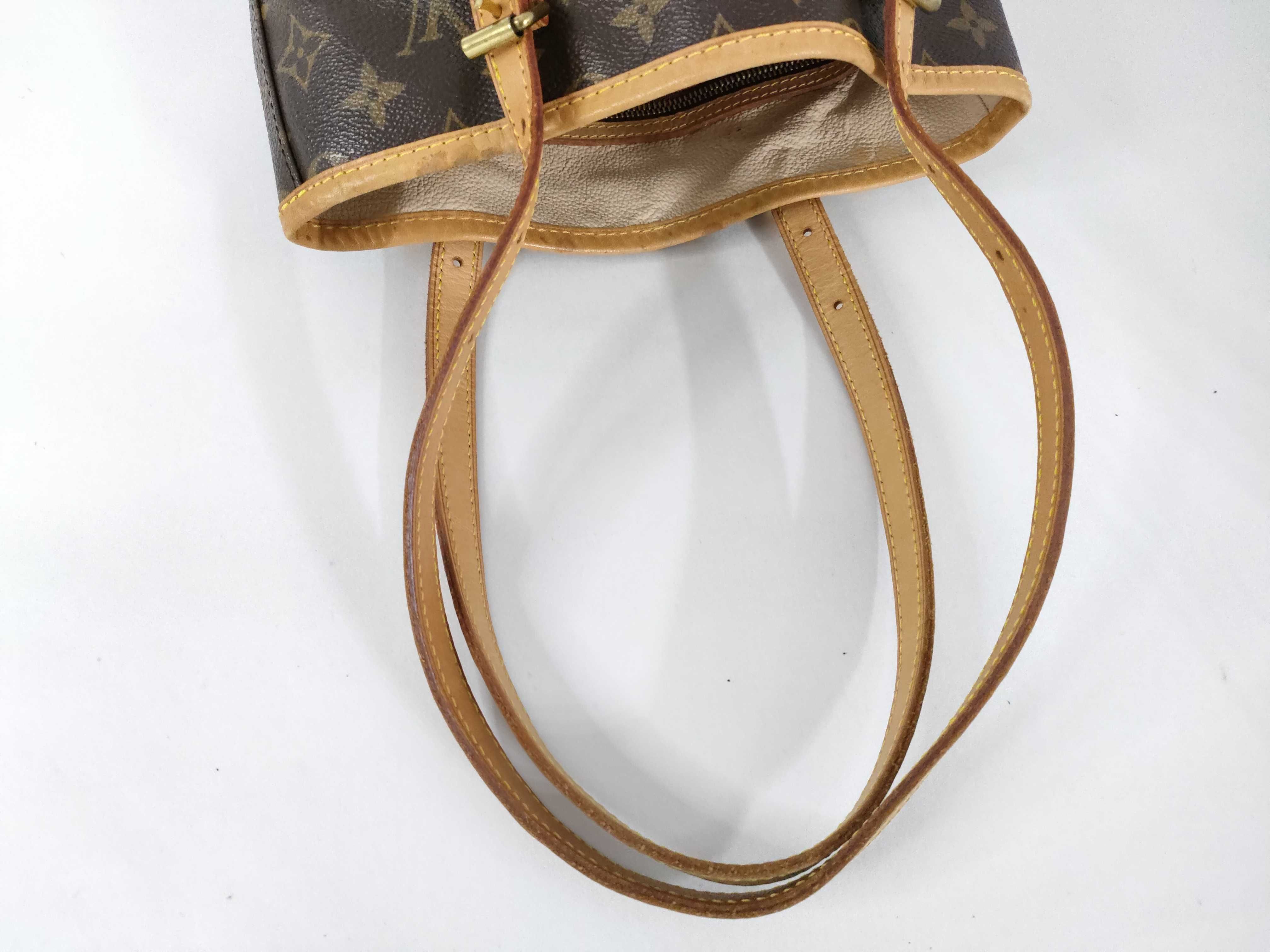 Monogram Louis Vuitton M42238 Monogram Bucket PM Tote Bag Handbag (VO8527) Handbag — view 3