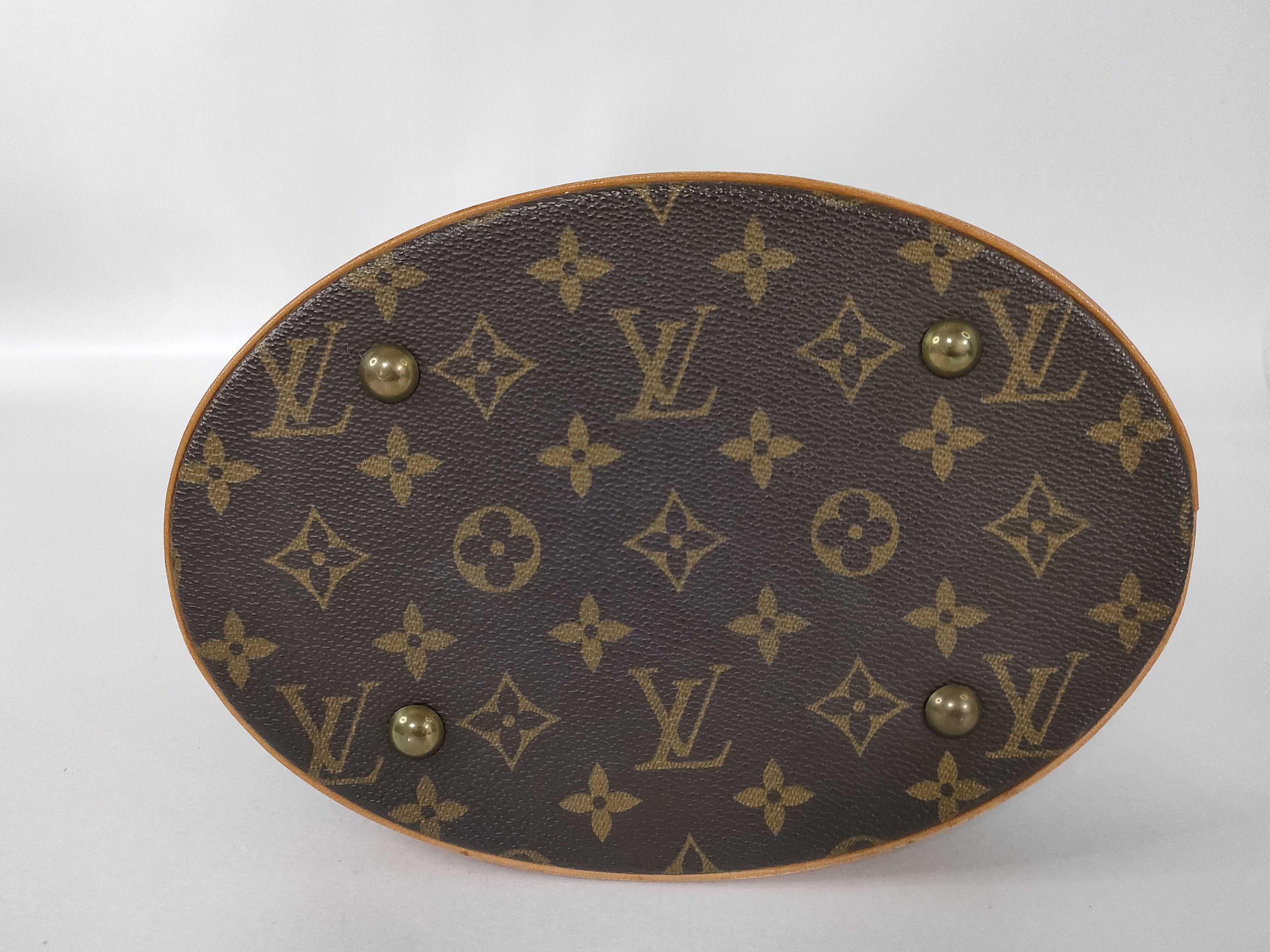 Monogram Louis Vuitton M42238 Monogram Bucket PM Tote Bag Handbag (VO8527) Handbag — view 7