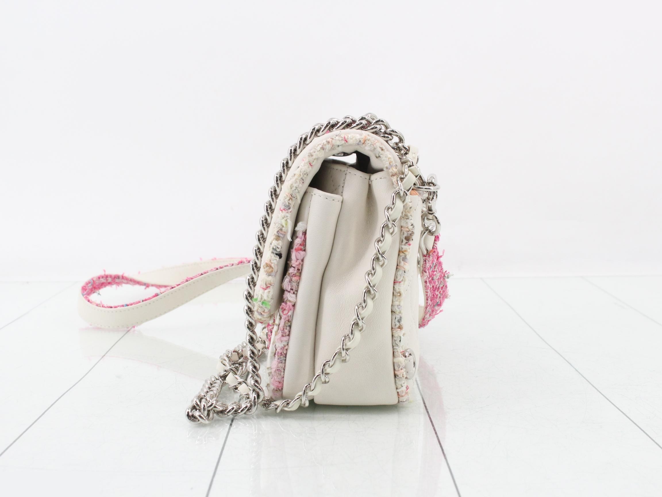 Matelassé Leather/Tweed 3-Way Handbag — view 3