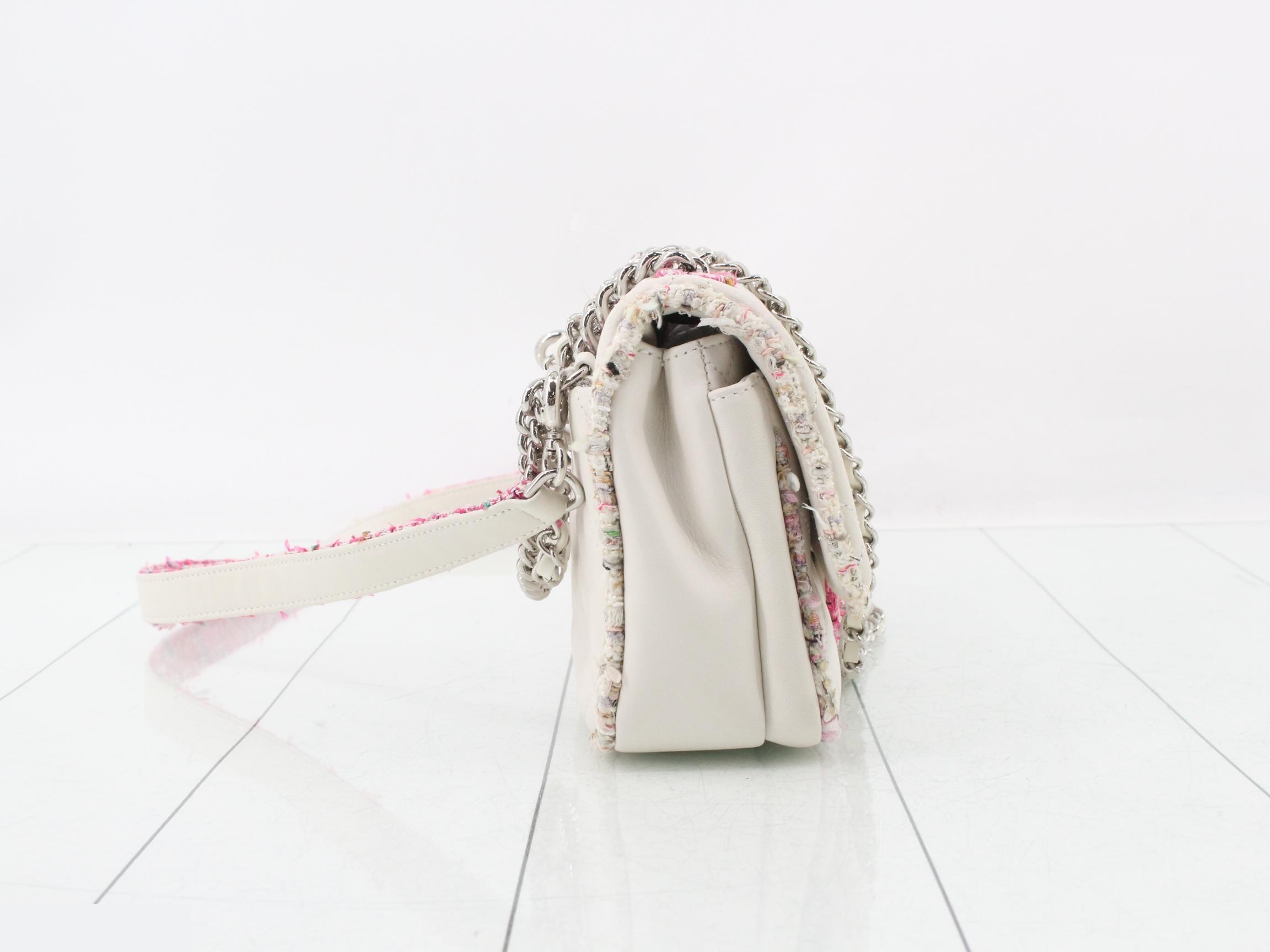 Matelassé Leather/Tweed 3-Way Handbag — view 4