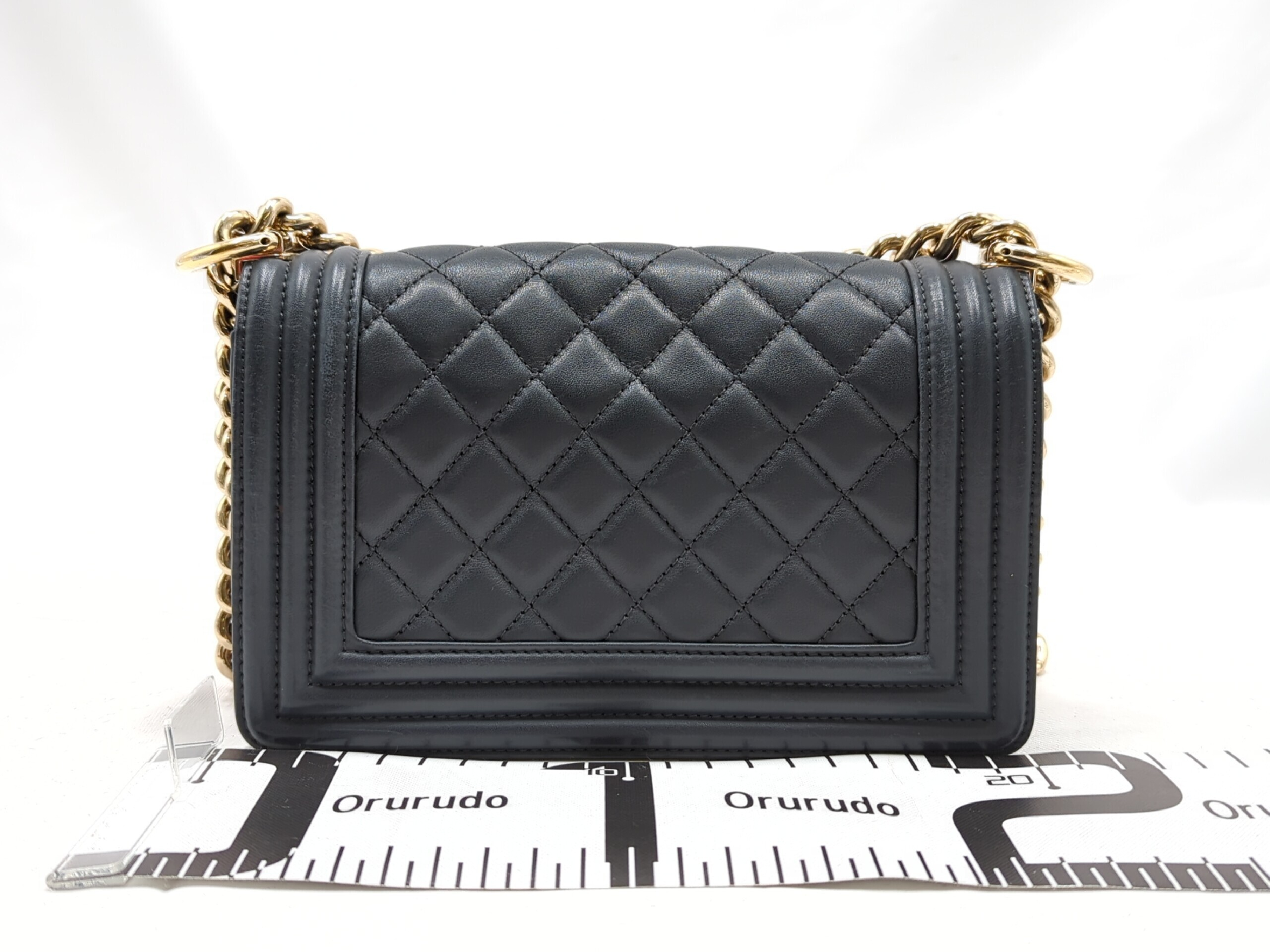 Lambskin Boy Chanel Shoulder Bag, Gray, Series 28 — view 2