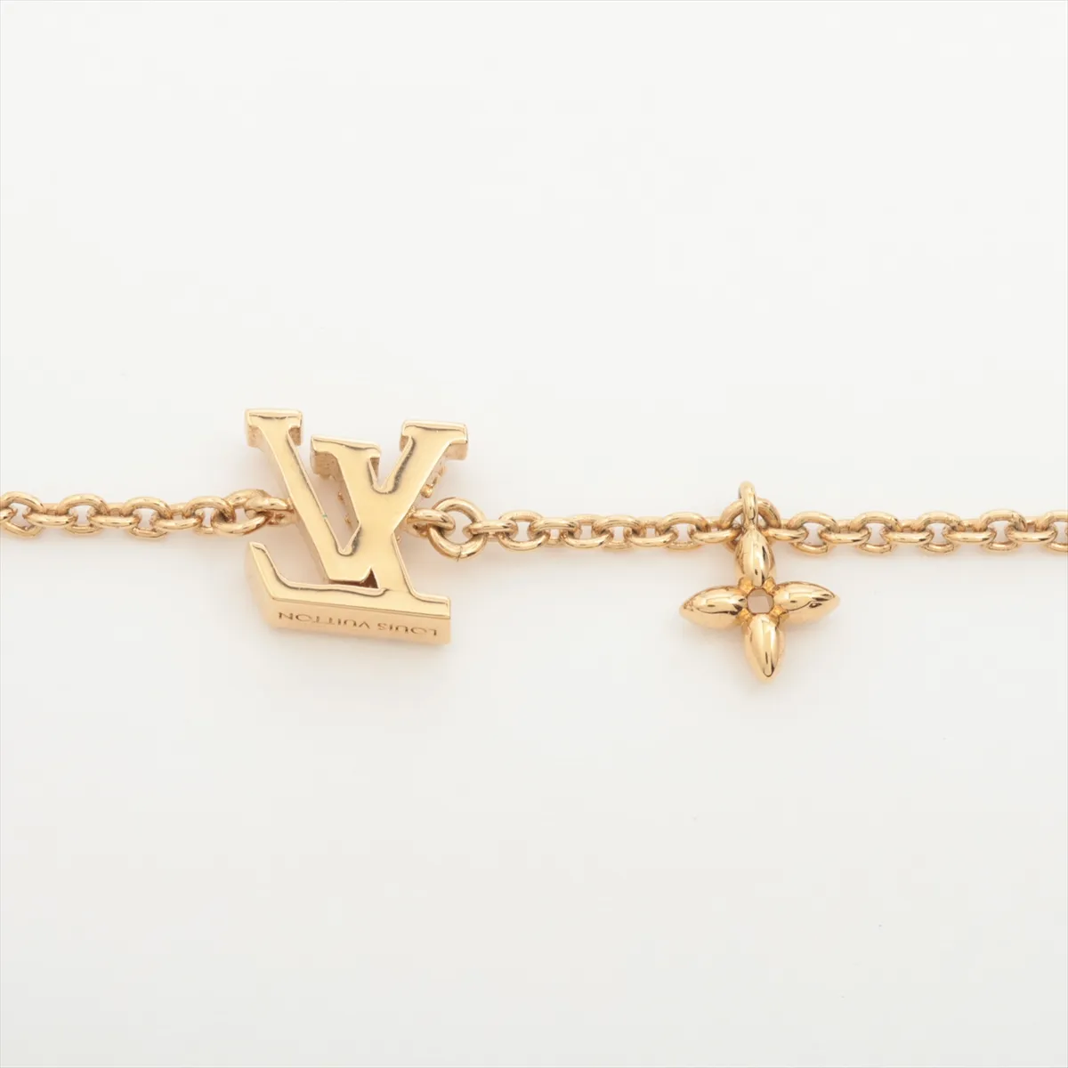 M00587 Bracelet LV Iconic RM4215 Bracelet GP x Rhinestone Gold. Shows signs of wear including — view 3