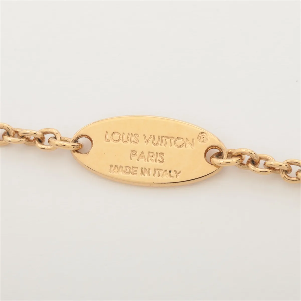 M00587 Bracelet LV Iconic RM4215 Bracelet GP x Rhinestone Gold. Shows signs of wear including — view 5