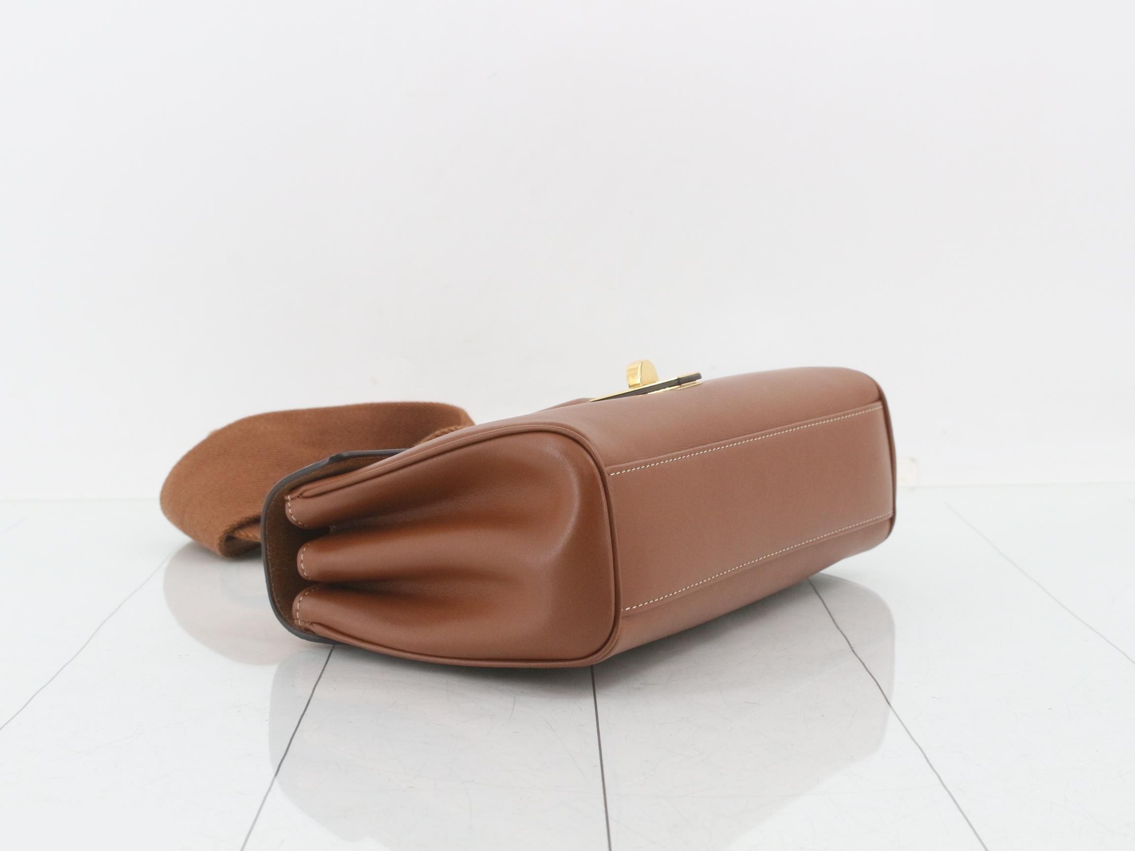 Teen Soft 16 Leather Shoulder Bag, Light Brown — view 5