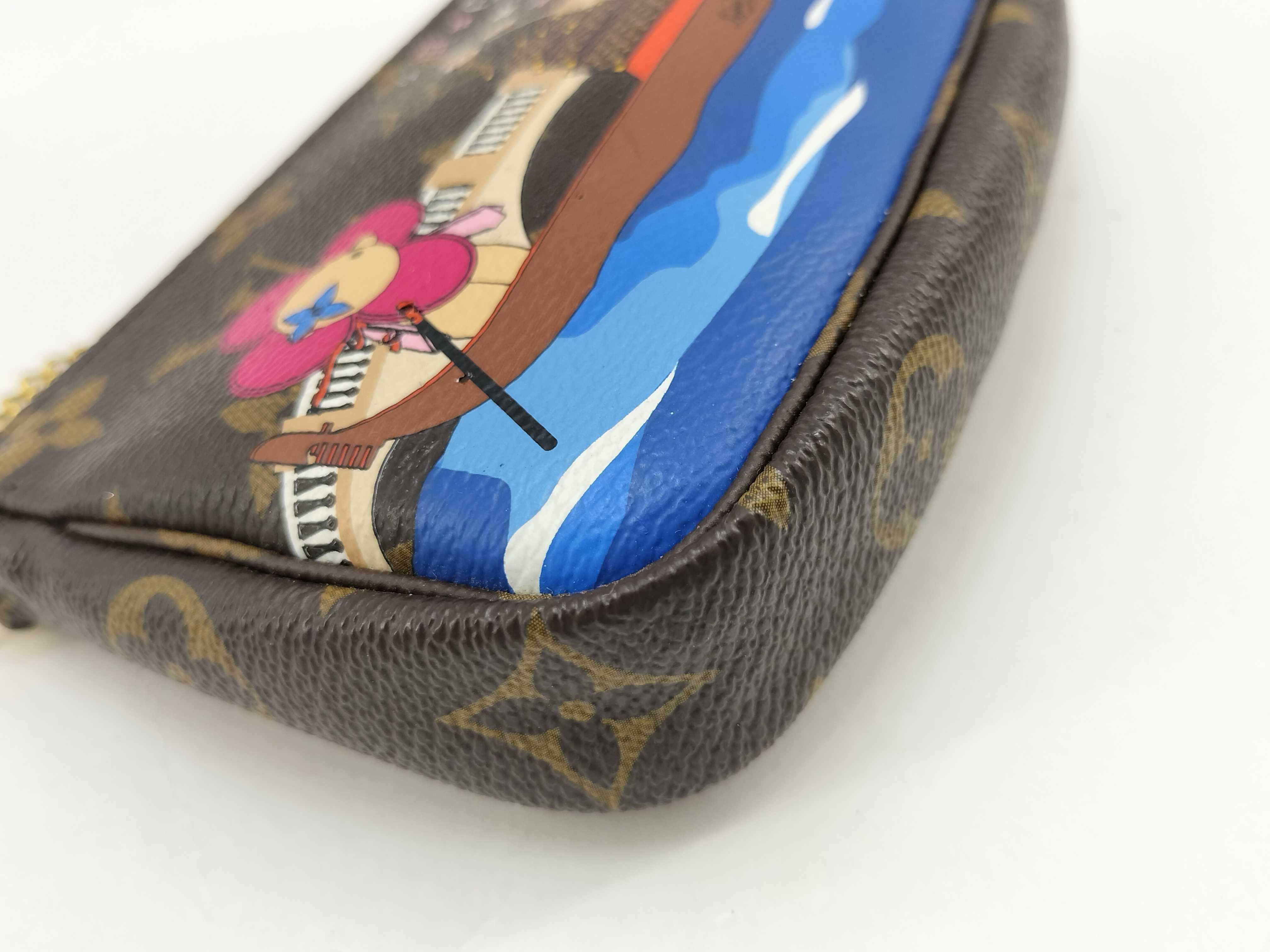Monogram Louis Vuitton Mini Pouch Shoulder Bag Pouch — view 4