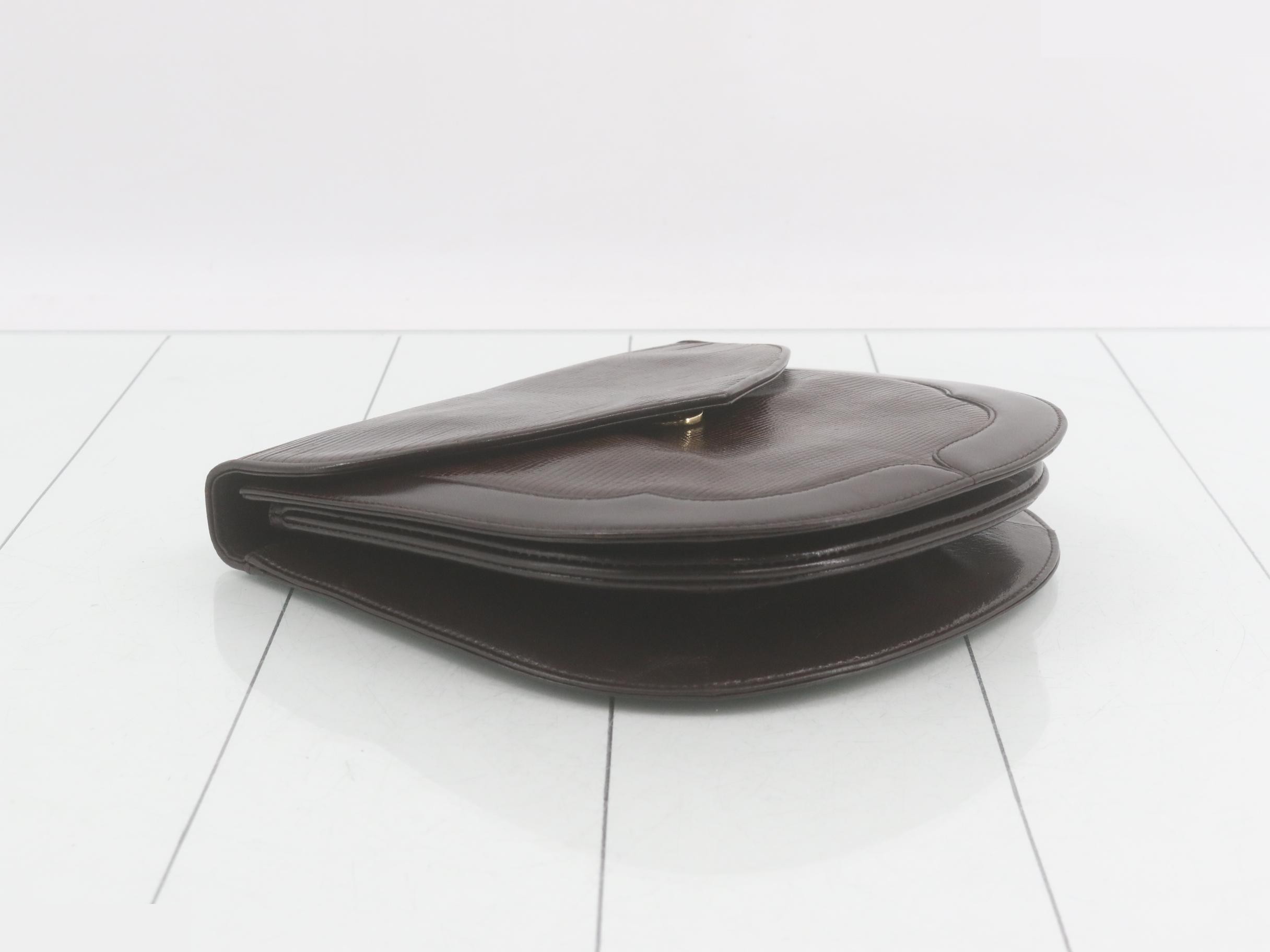 Shoulder bag, brown, embossed lizard leather — view 5