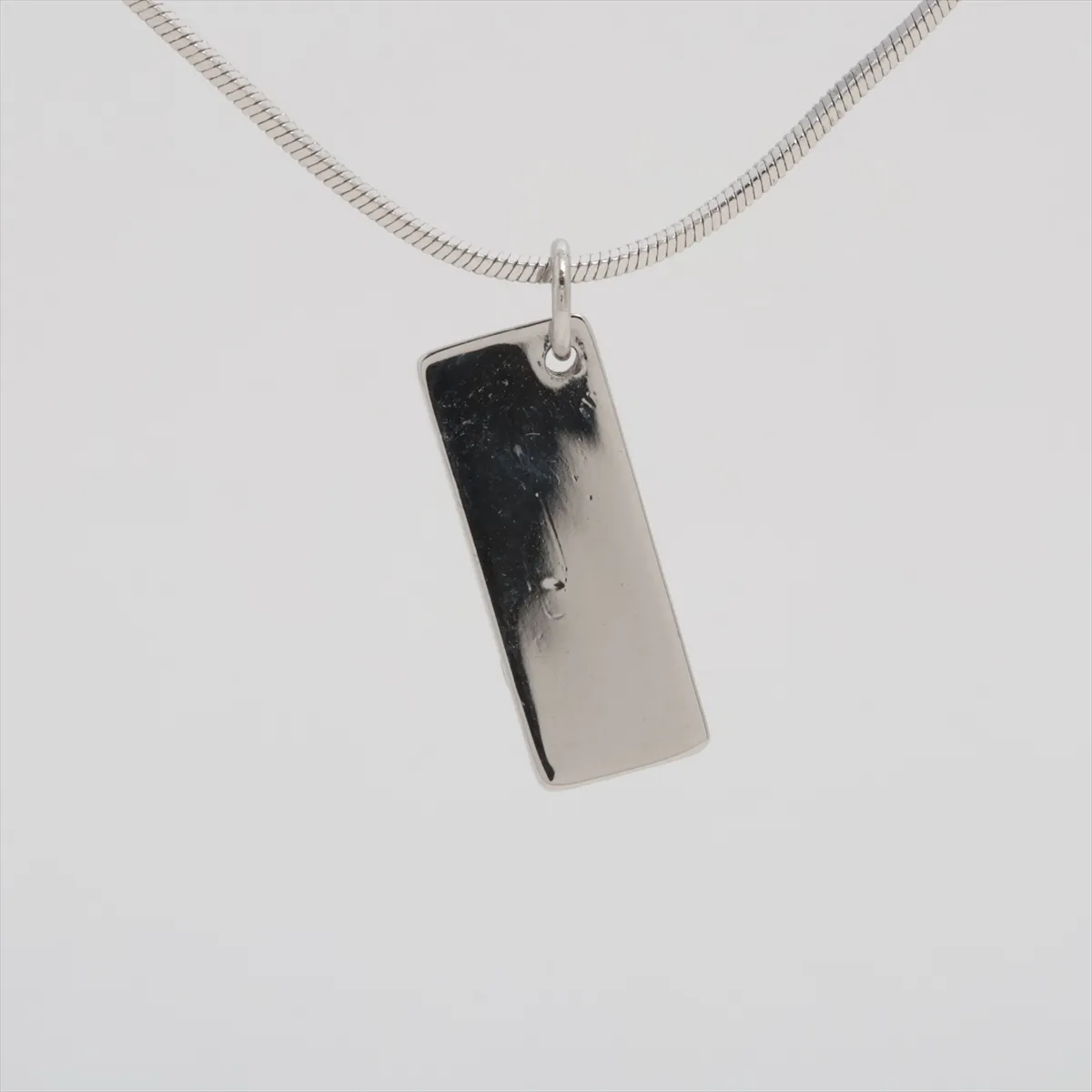 Trotter Necklace, Metal, Pink x Silver. Shows signs of wear, — view 2