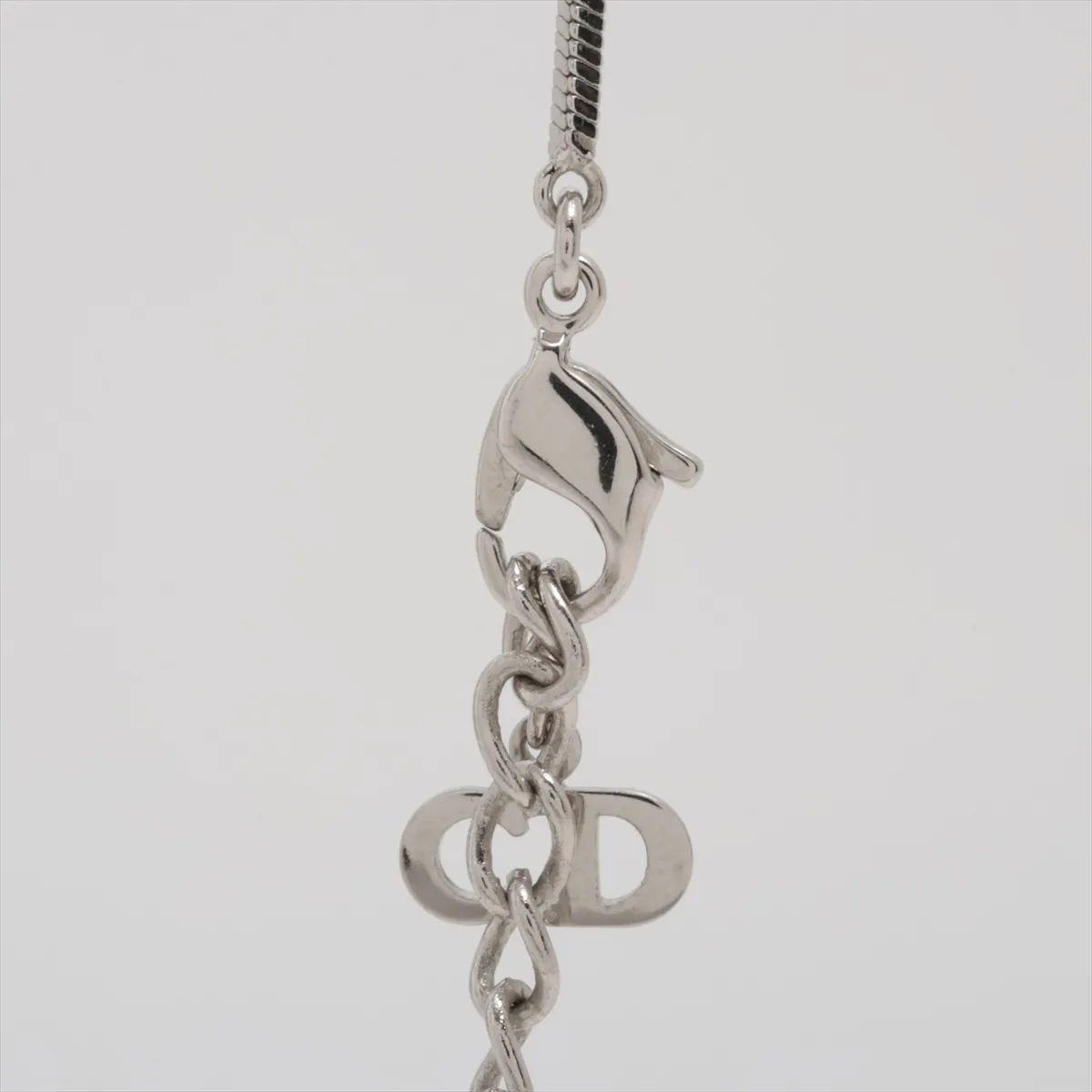 Trotter Necklace, Metal, Pink x Silver. Shows signs of wear, — view 3