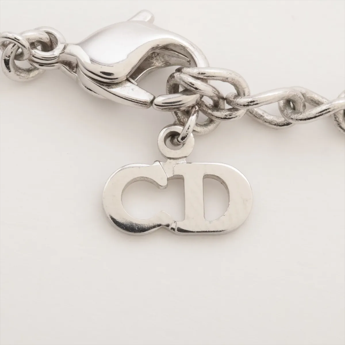 Trotter Necklace, Metal, Pink x Silver. Shows signs of wear, — view 4