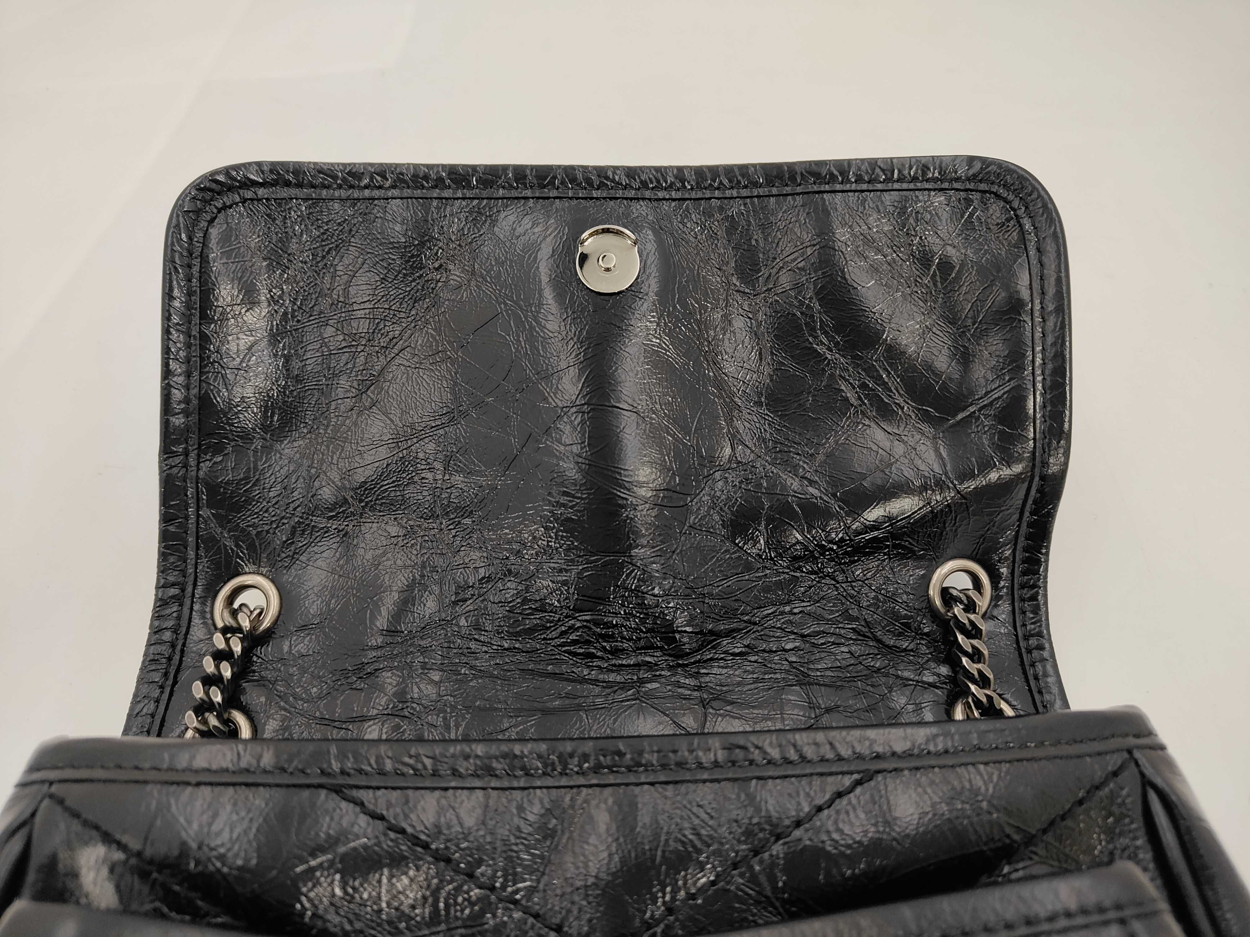 Paris Niki Leather Chain Shoulder Bag — view 11