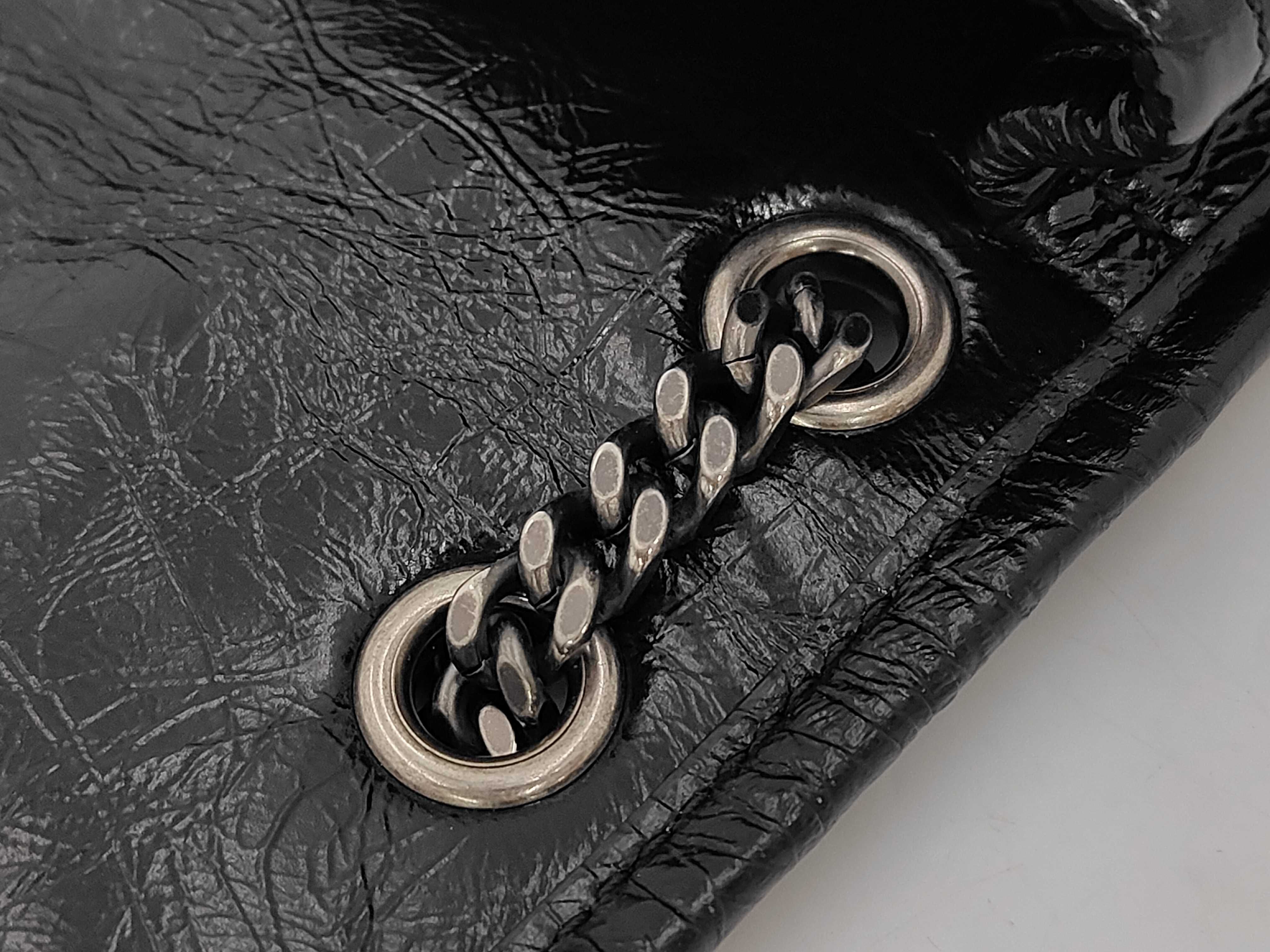 Paris Niki Leather Chain Shoulder Bag — view 6
