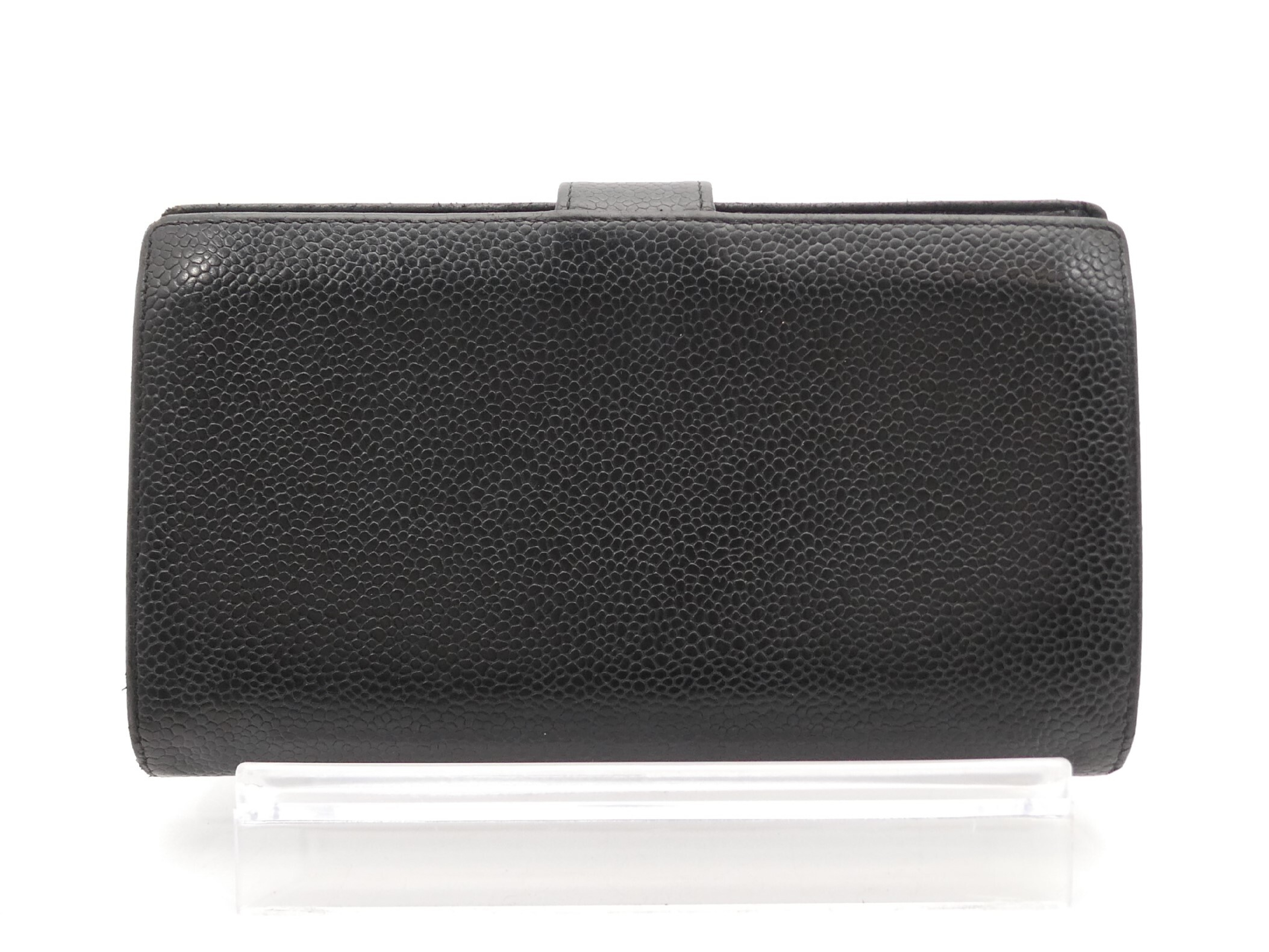 Coco Mark Caviar Skin Bi-fold Wallet — view 2