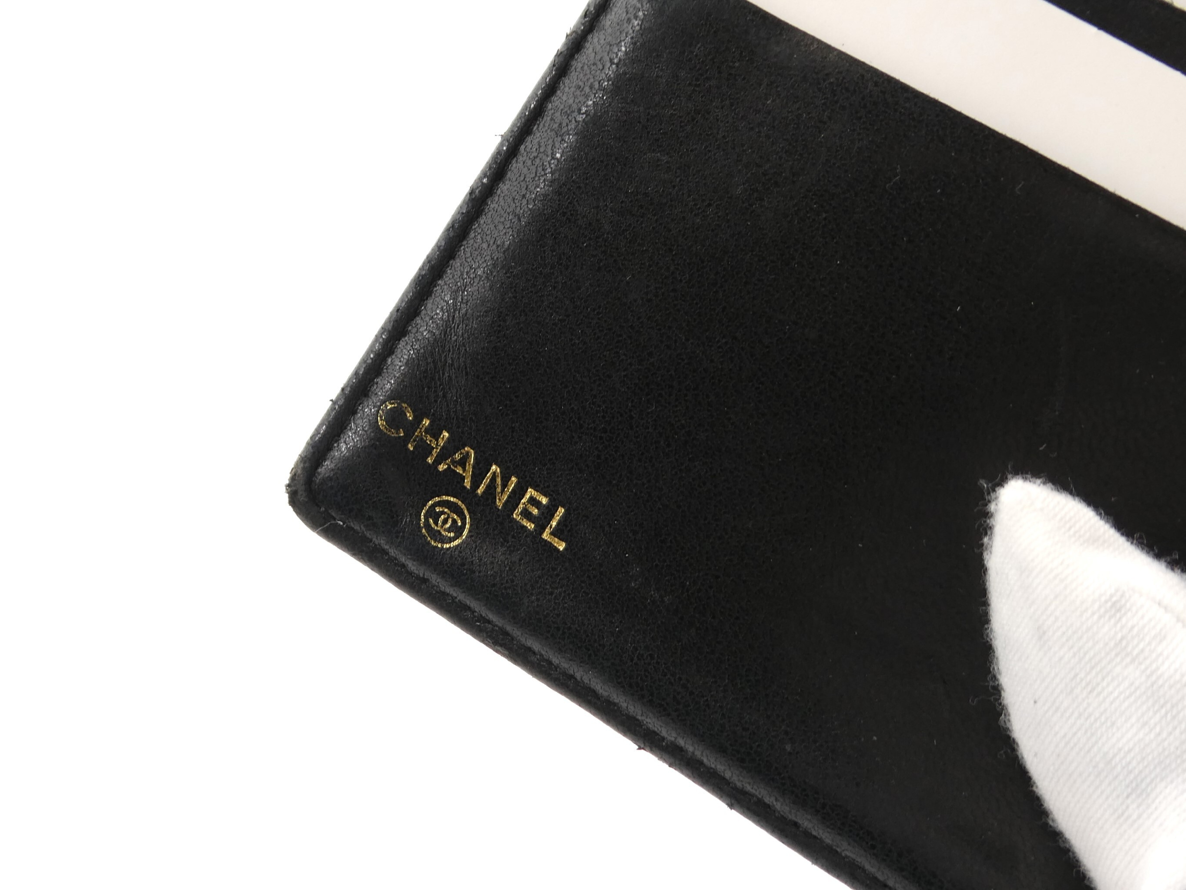 Coco Mark Caviar Skin Bi-fold Wallet — view 8