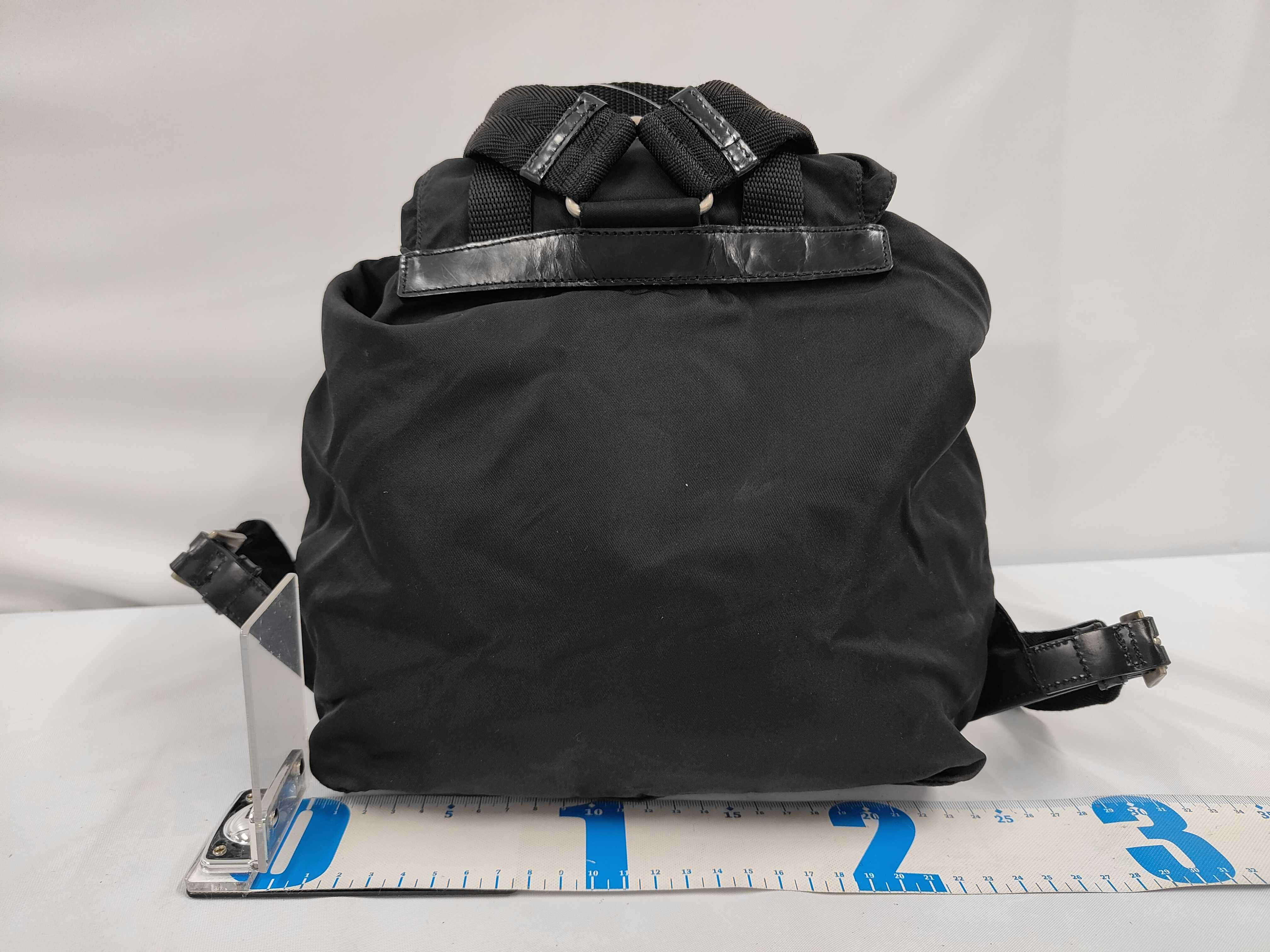 Nylon Backpack with Triangle Tag — view 2