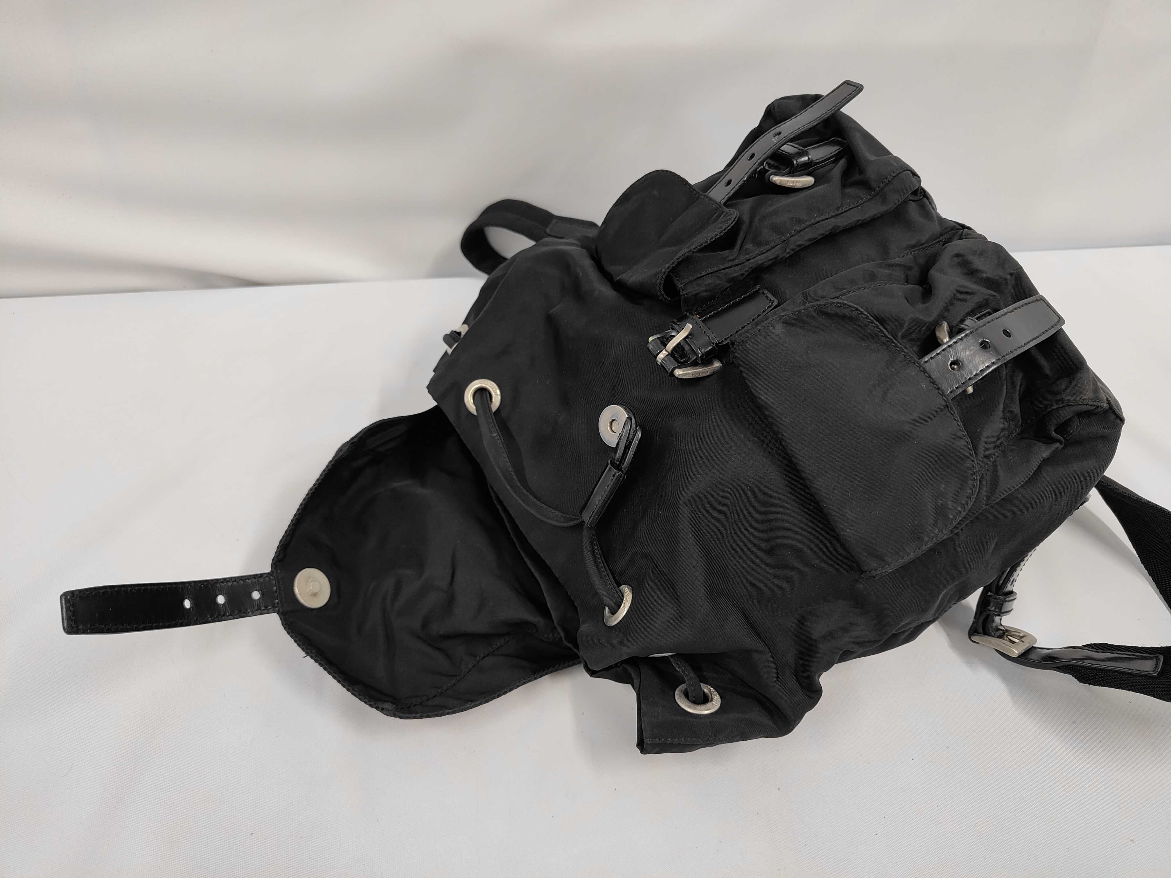 Nylon Backpack with Triangle Tag — view 7