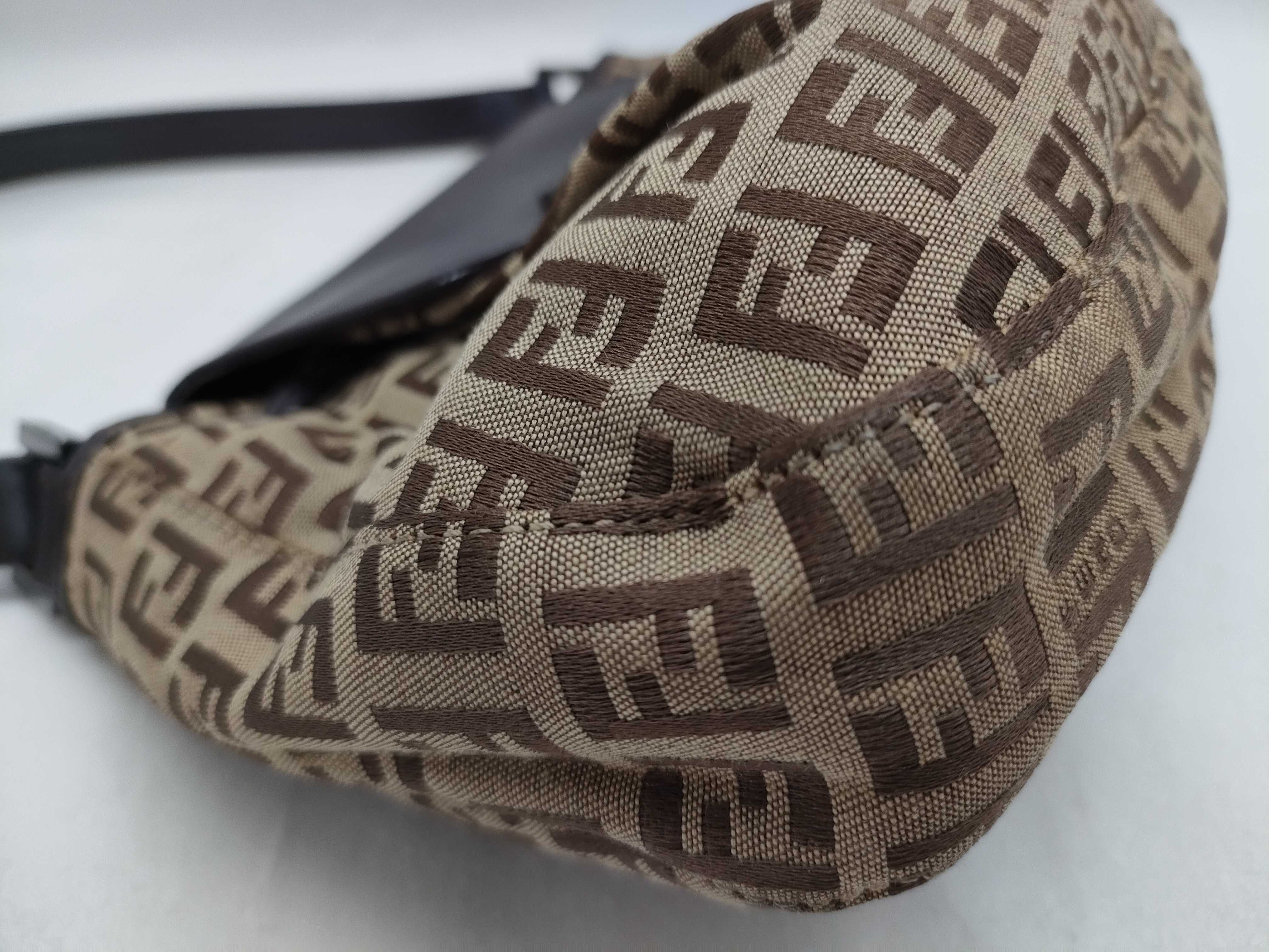 Mamma Fendi Zucchino Handbag Mamma Bucket Dark Brown Handbag — view 6