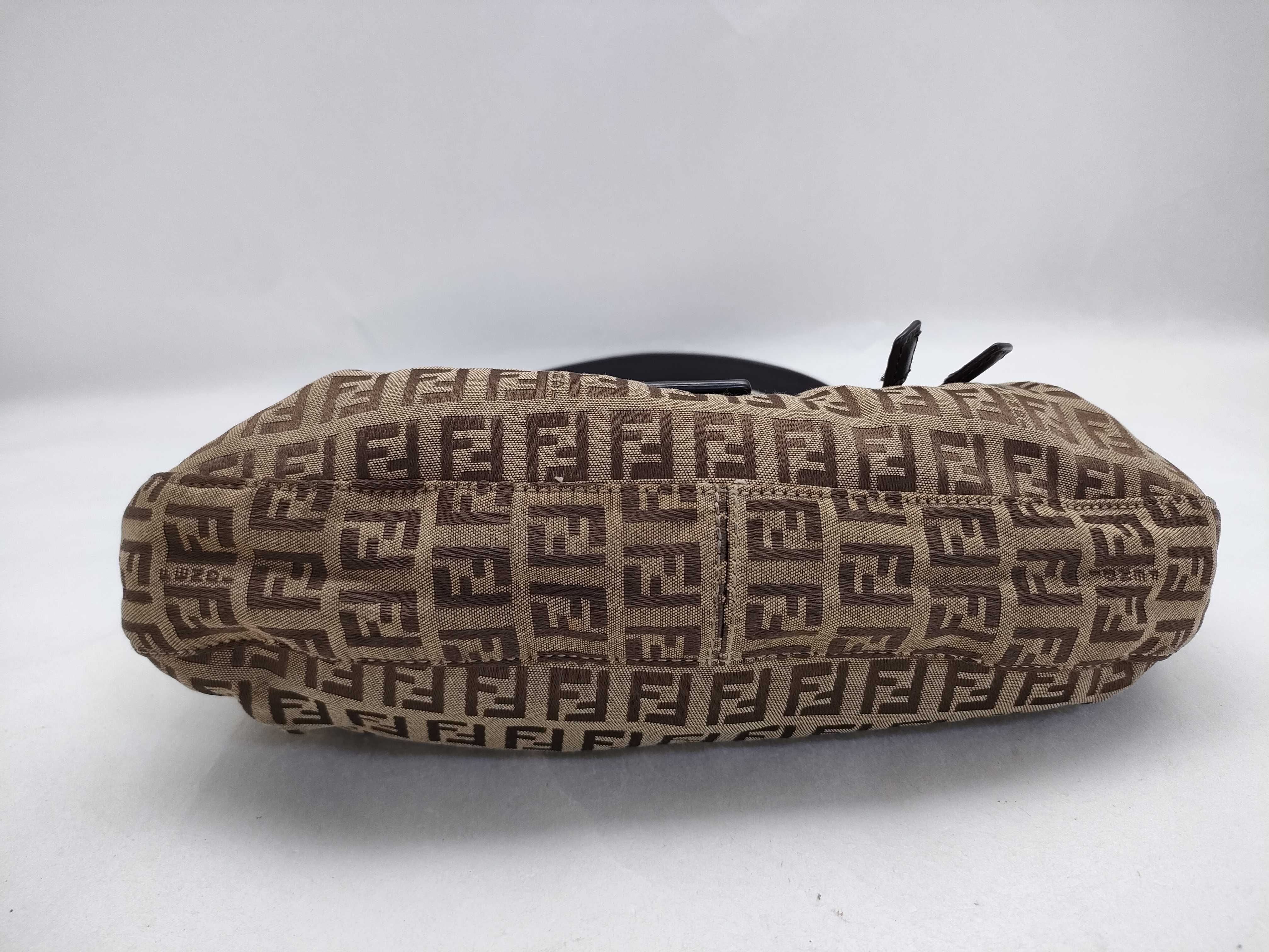 Mamma Fendi Zucchino Handbag Mamma Bucket Dark Brown Handbag — view 7
