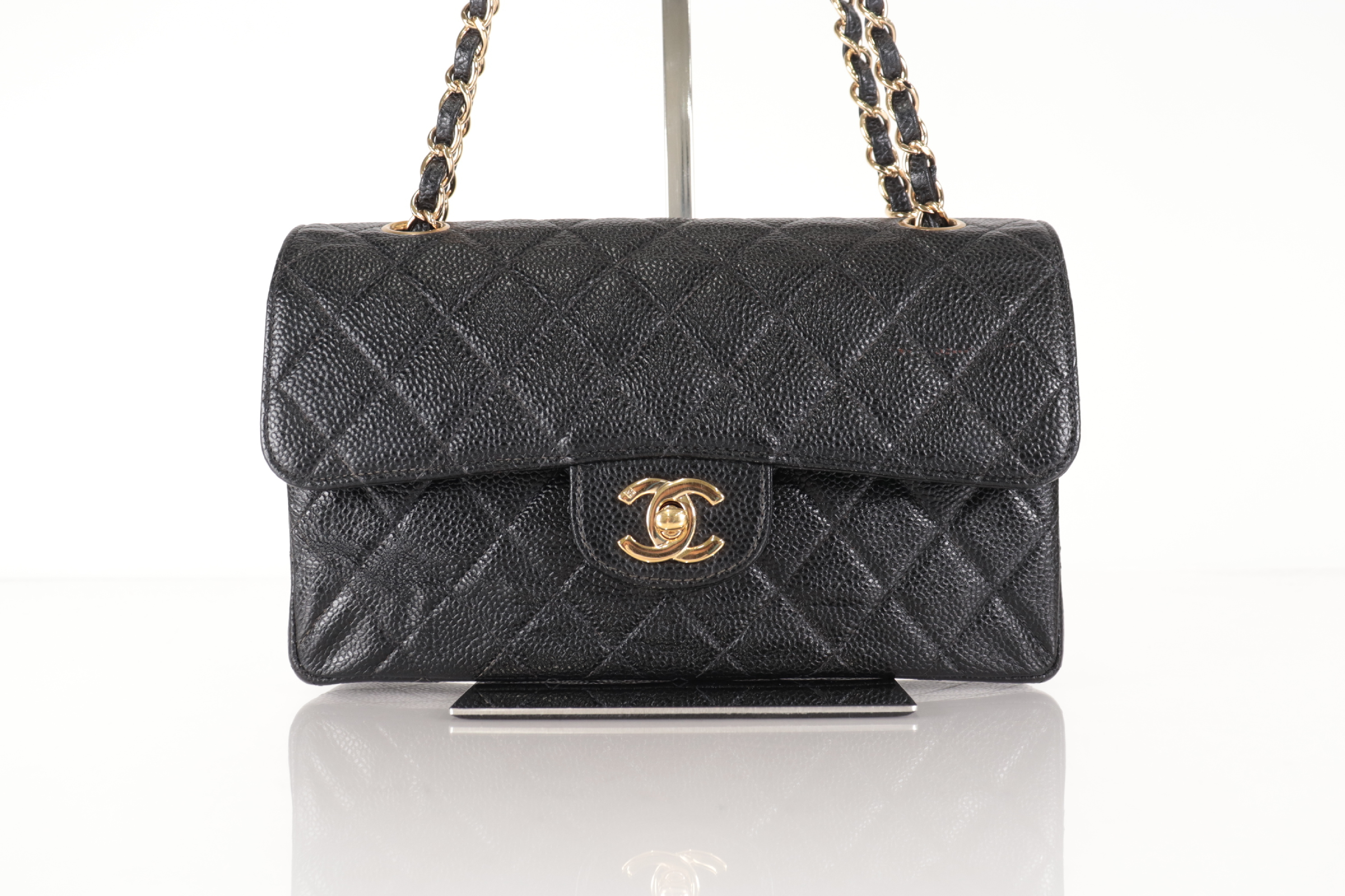 W-Flap 23 Caviar Leather Shoulder Bag (Serial No. 7) — view 2