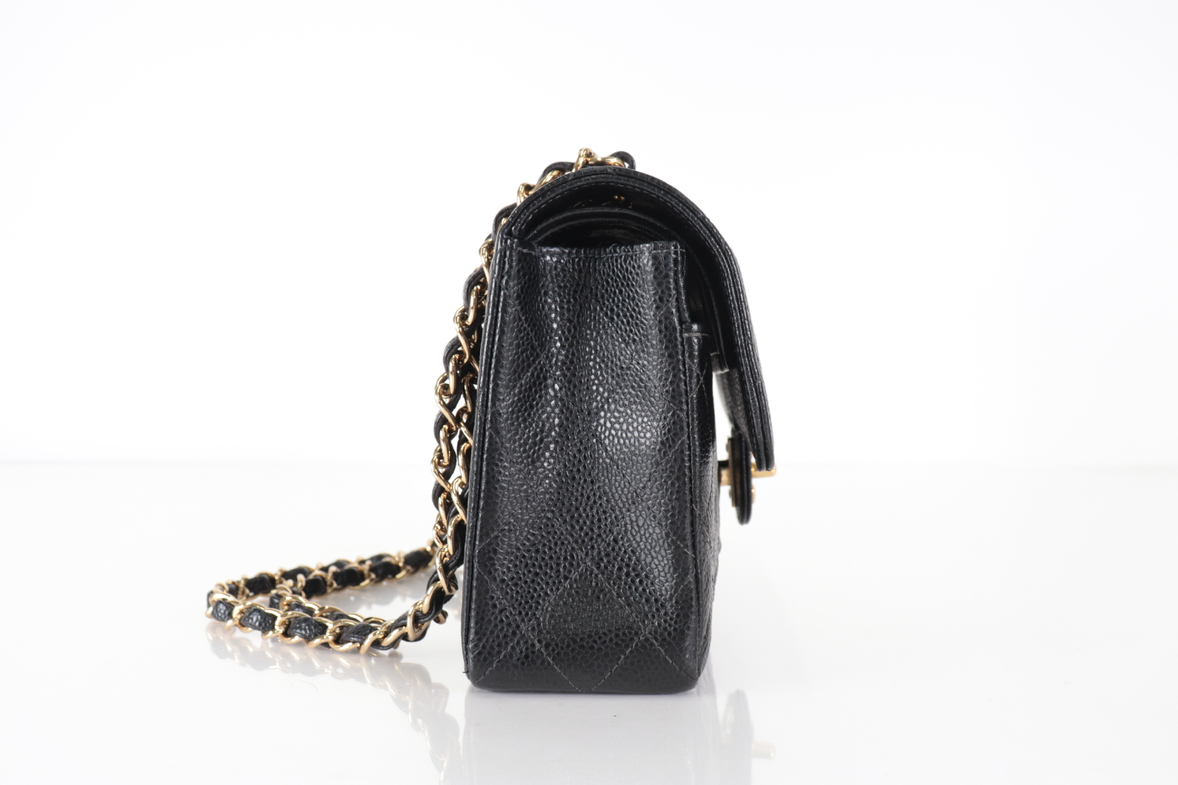 W-Flap 23 Caviar Leather Shoulder Bag (Serial No. 7) — view 4