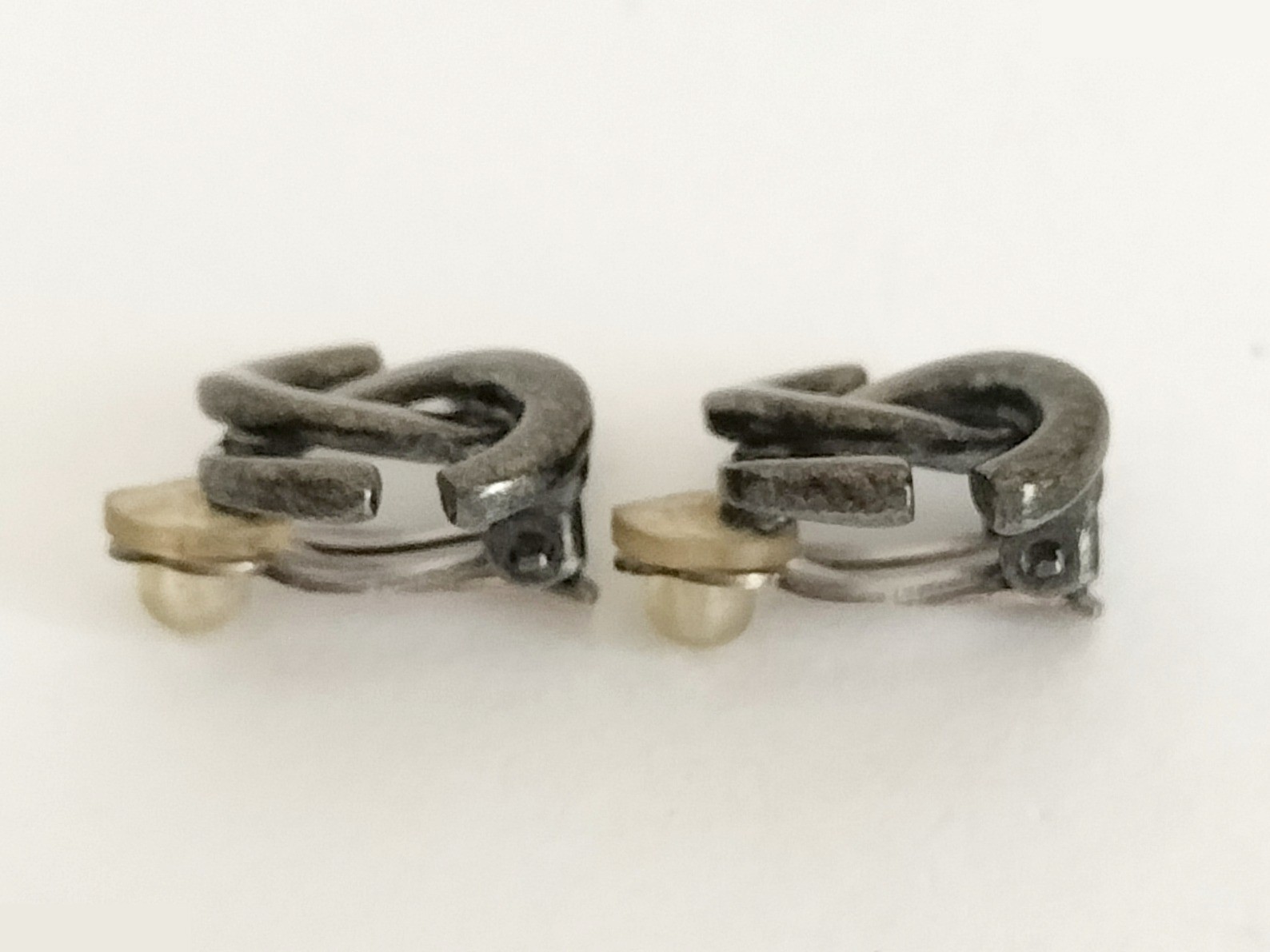 Coco Twisted Silver Earrings — view 6