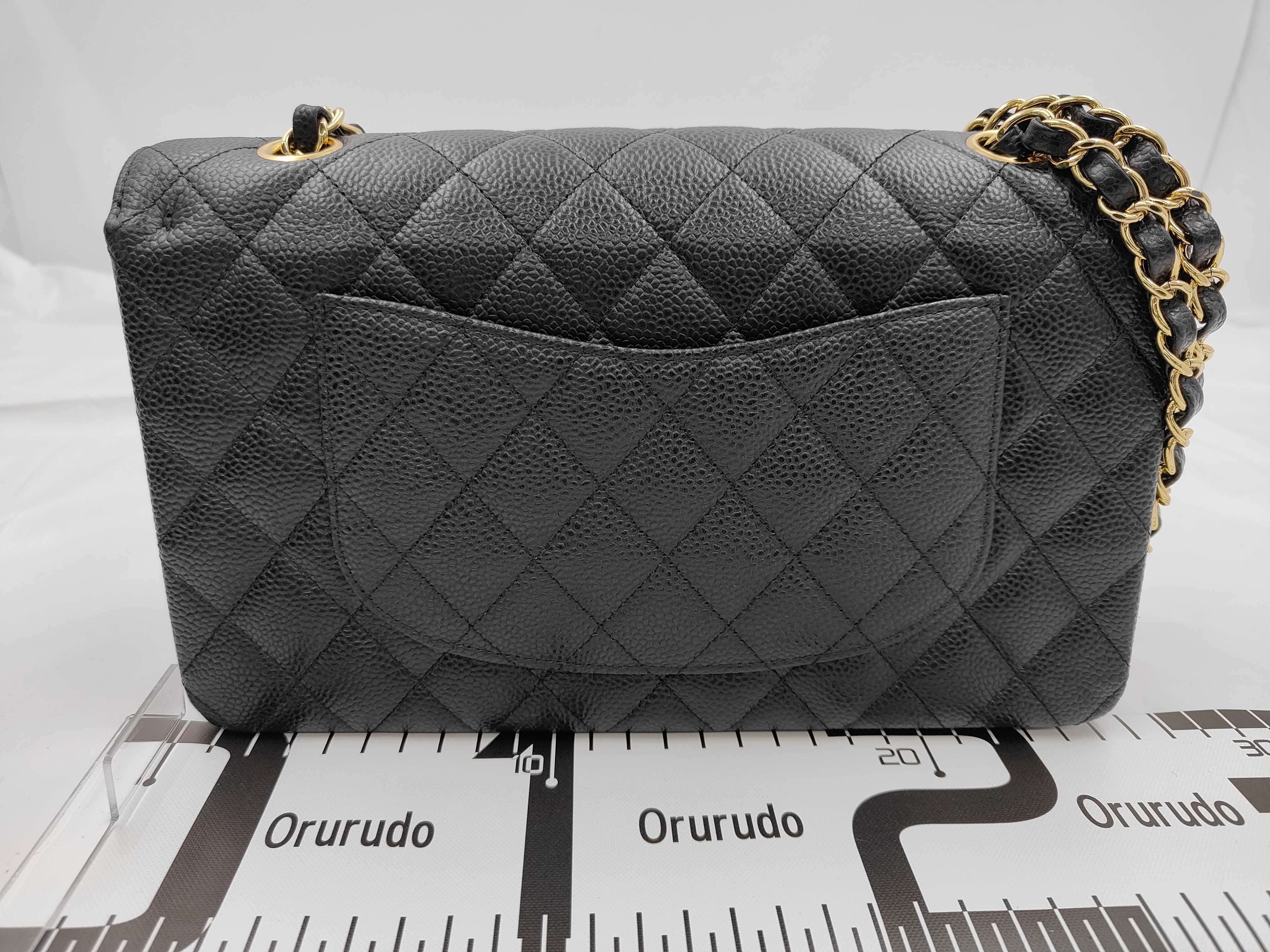 Caviar Skin Matelassé 25 Double Flap Shoulder Bag — view 2