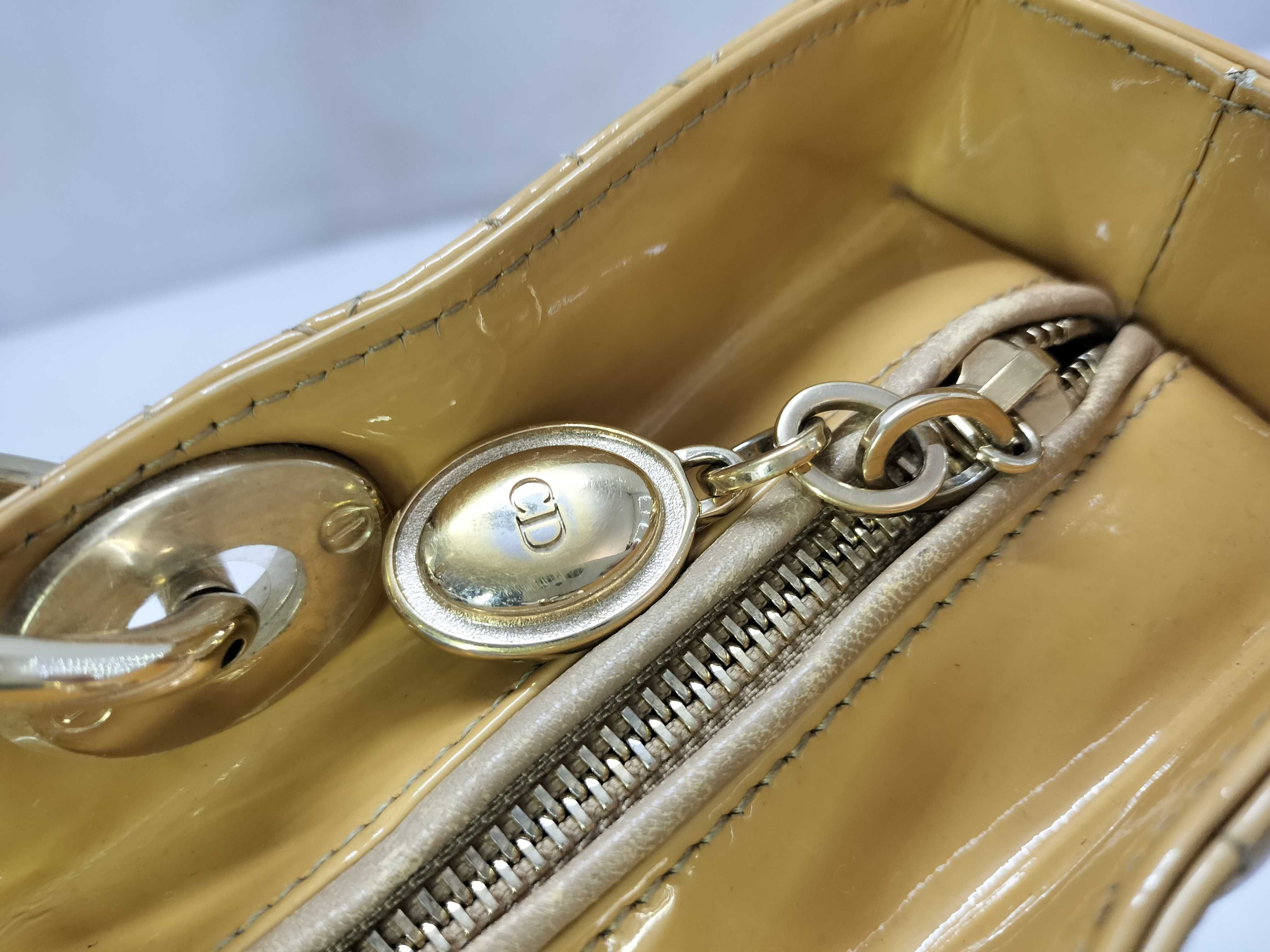 Lady Dior Patent Leather Handbag — view 15