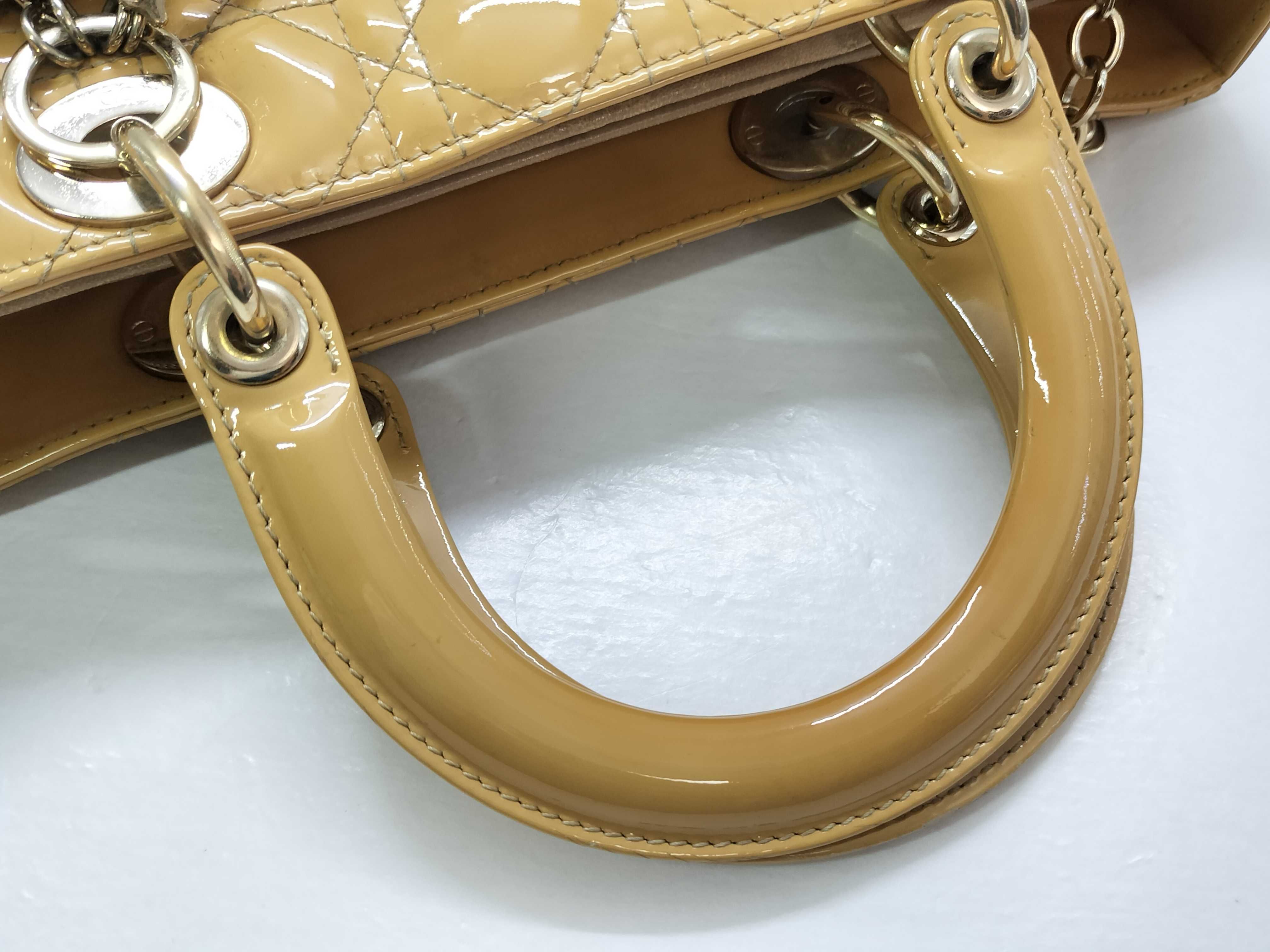Lady Dior Patent Leather Handbag — view 3