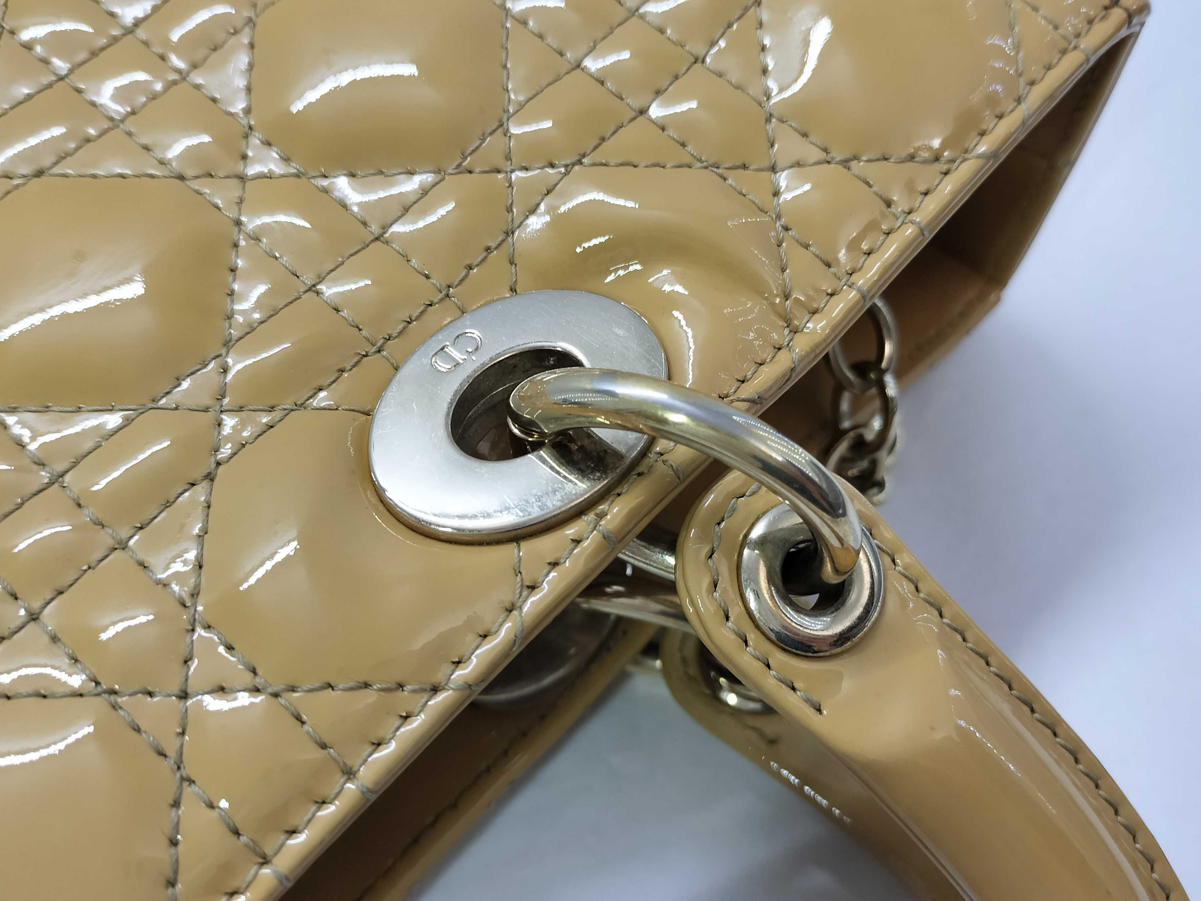 Lady Dior Patent Leather Handbag — view 5