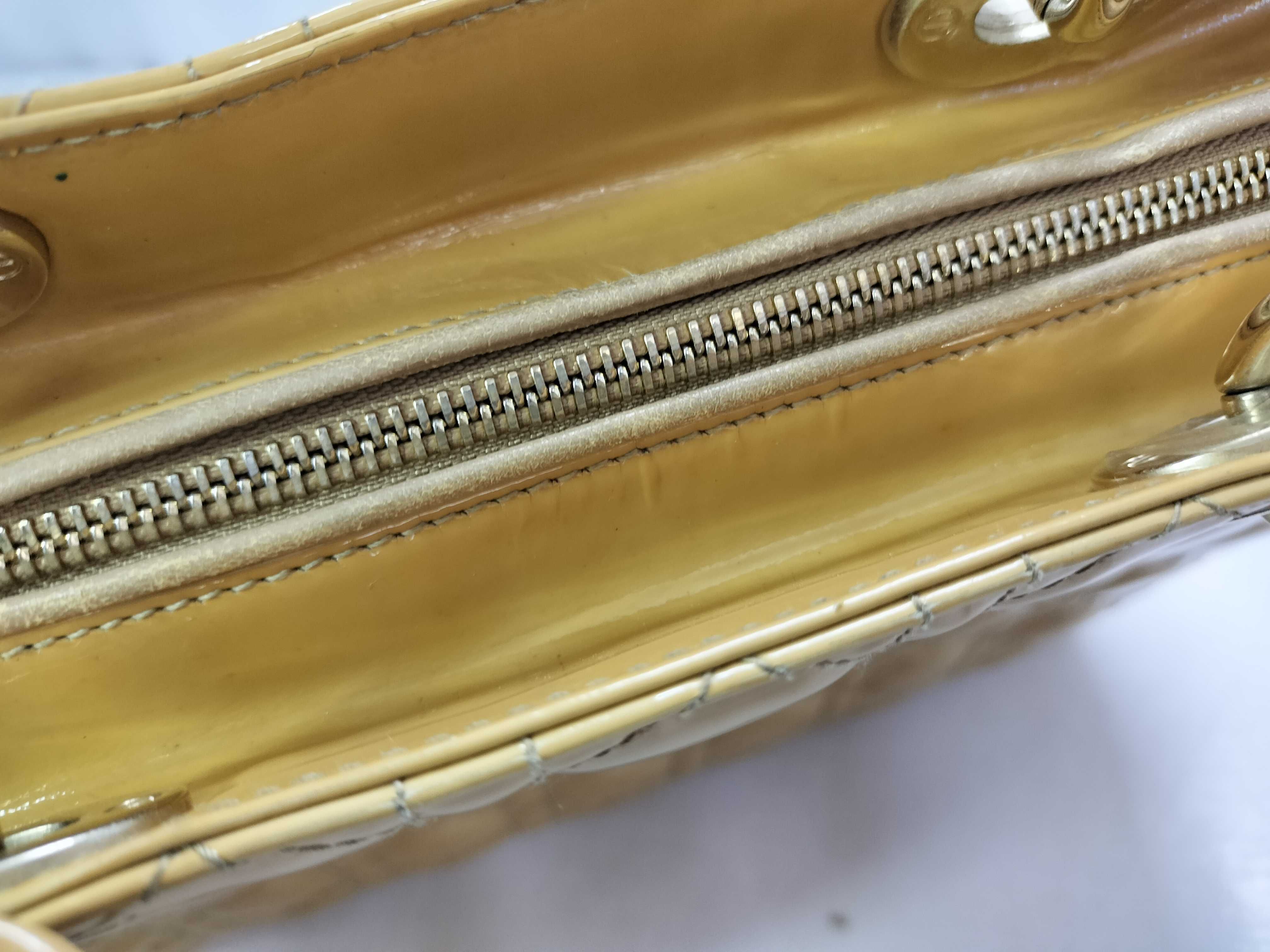 Lady Dior Patent Leather Handbag — view 6