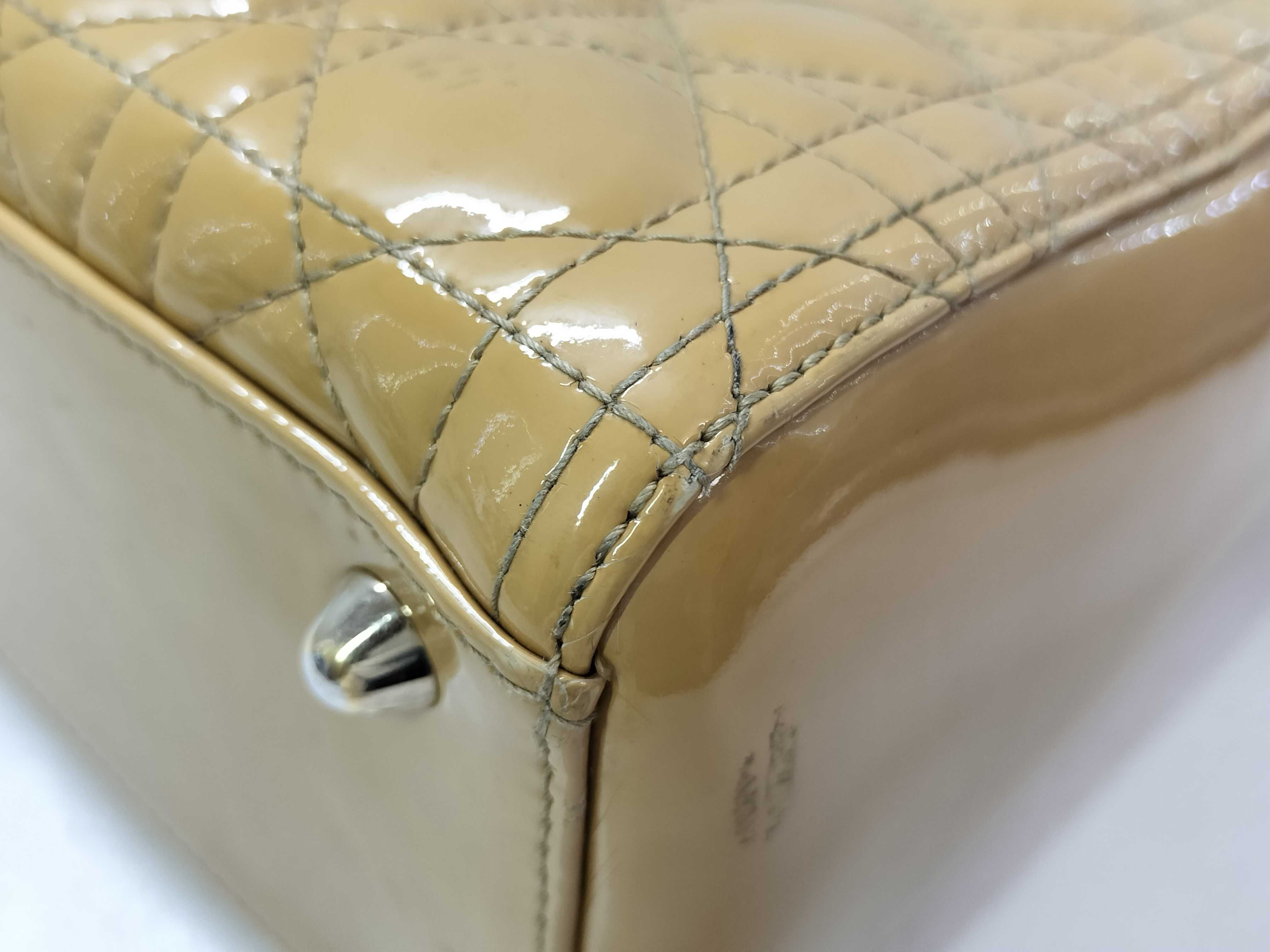 Lady Dior Patent Leather Handbag — view 7