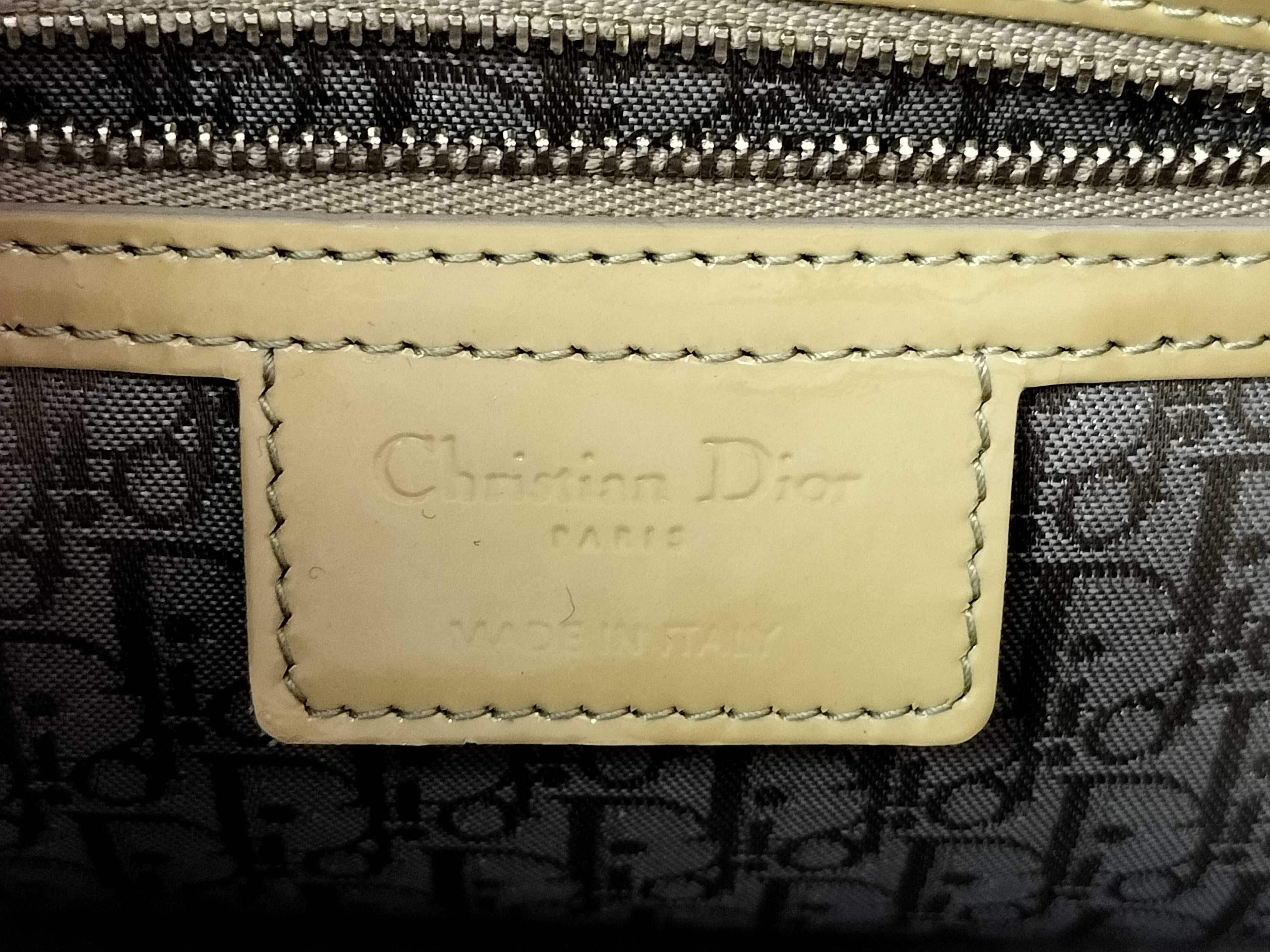 Lady Dior Patent Leather Handbag — view 9
