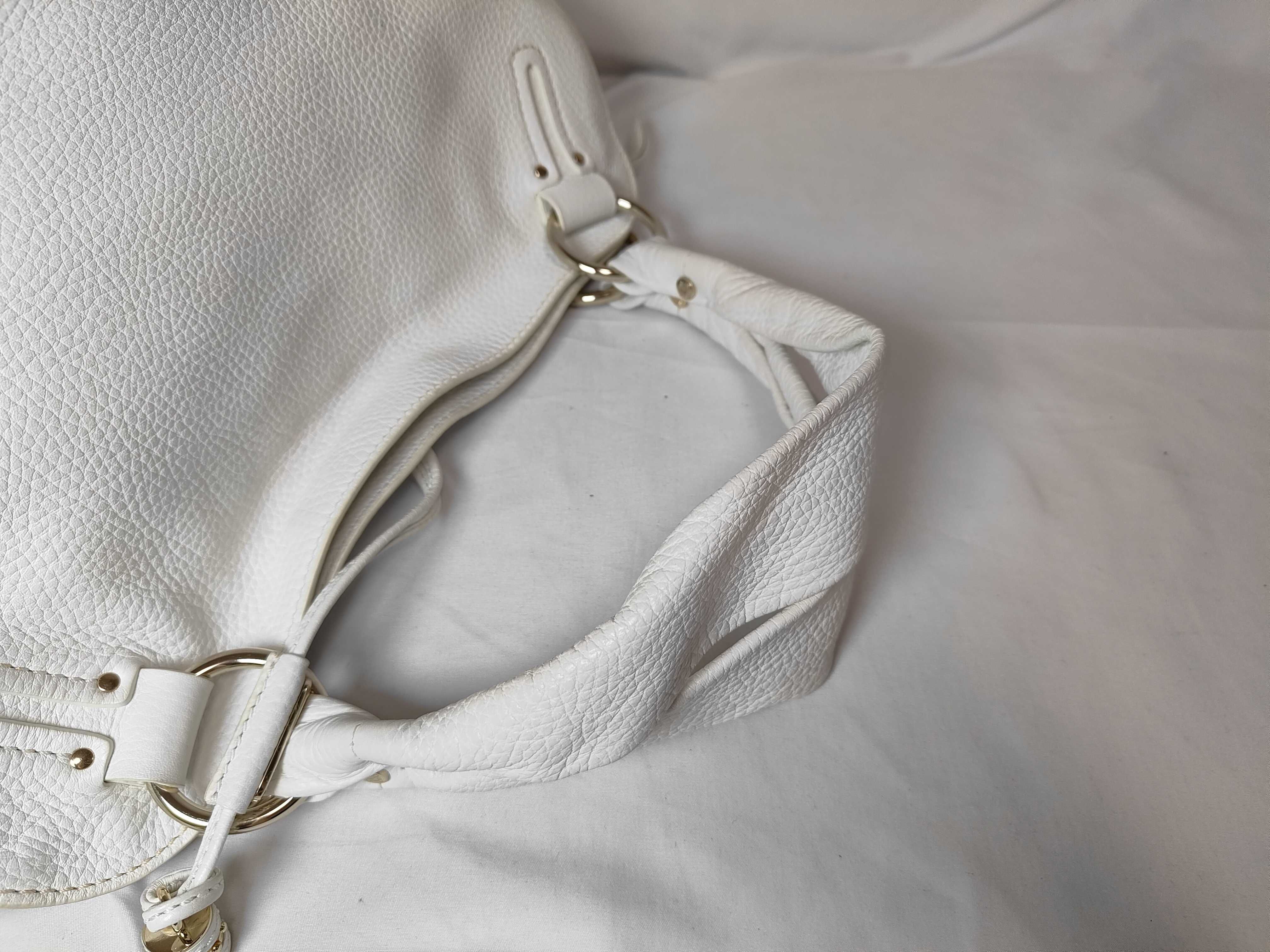 Bittersweet Leather Hand Shoulder Bag (White) — view 3