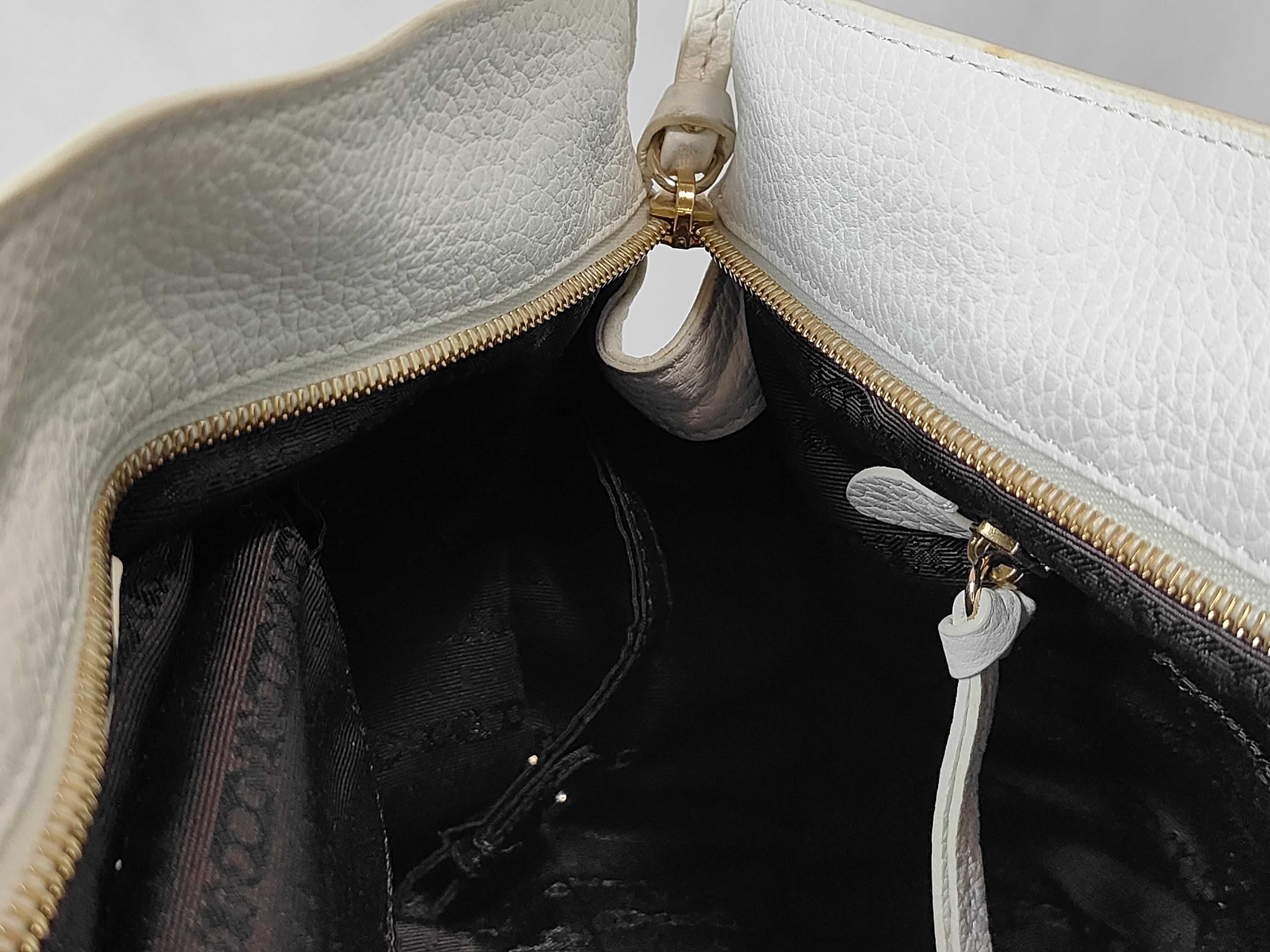 Bittersweet Leather Hand Shoulder Bag (White) — view 9