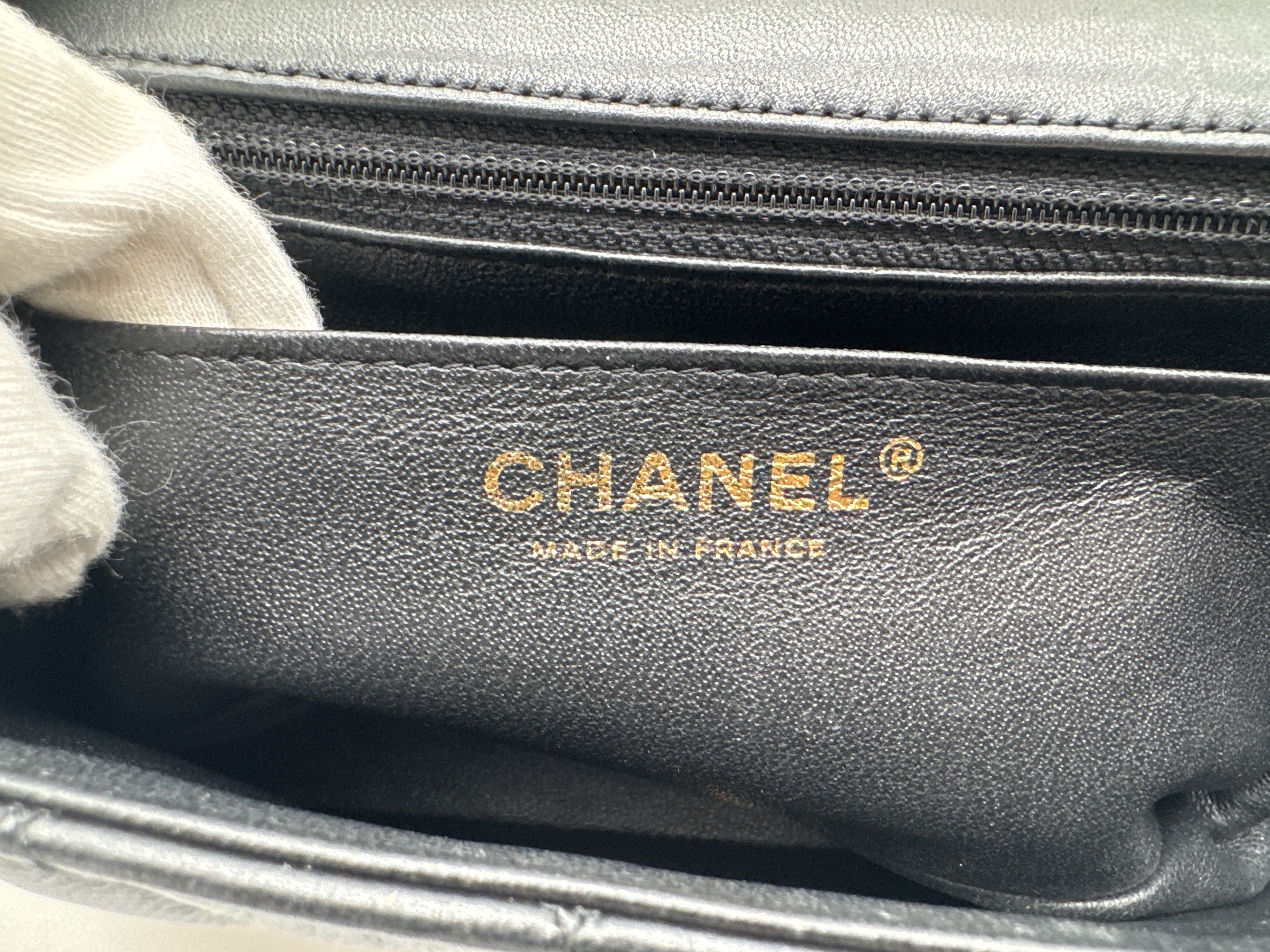 Lambskin Mini Matelassé 20 Black Shoulder Bag — view 11