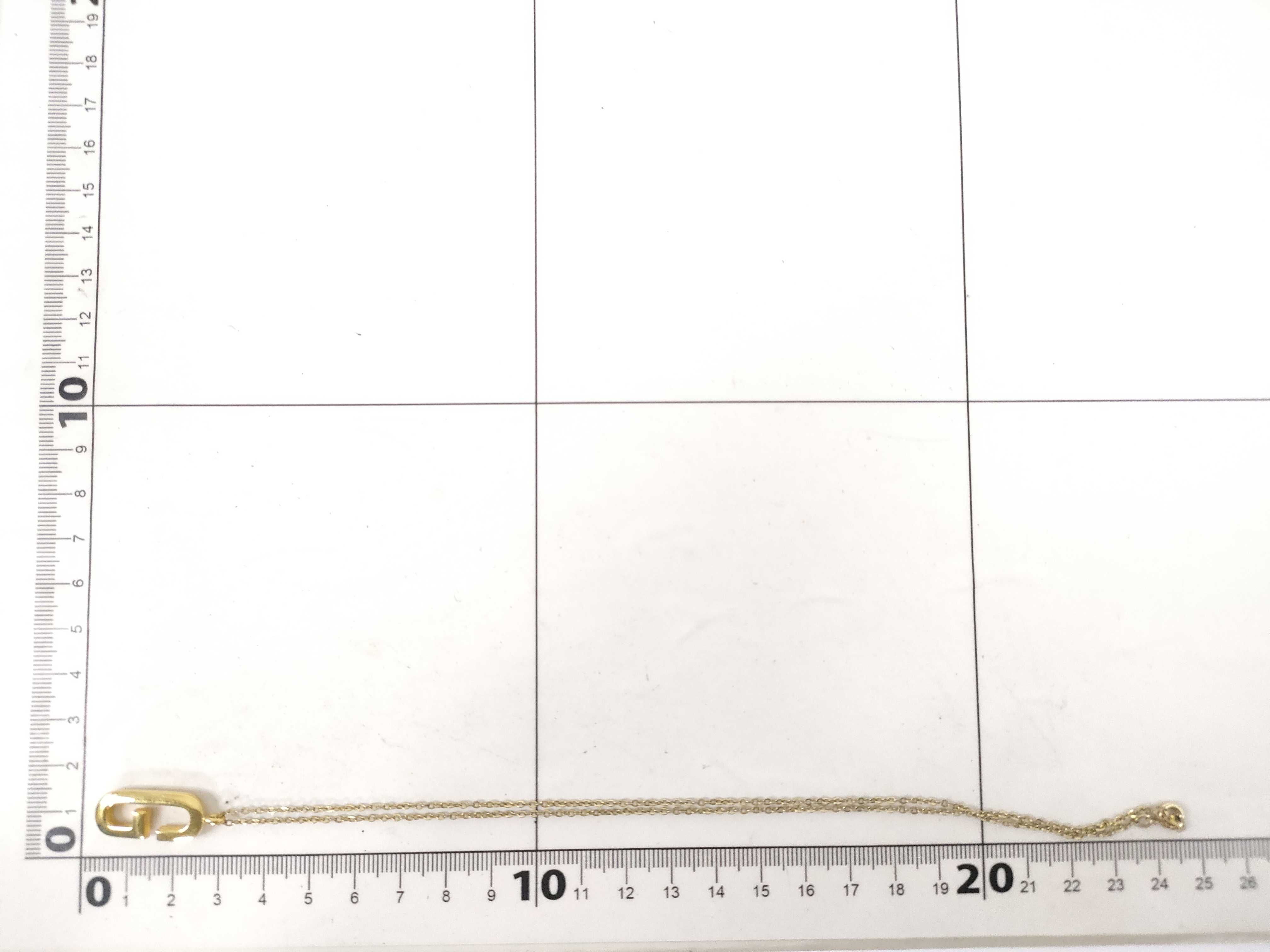 G-logo oval gold necklace — view 6
