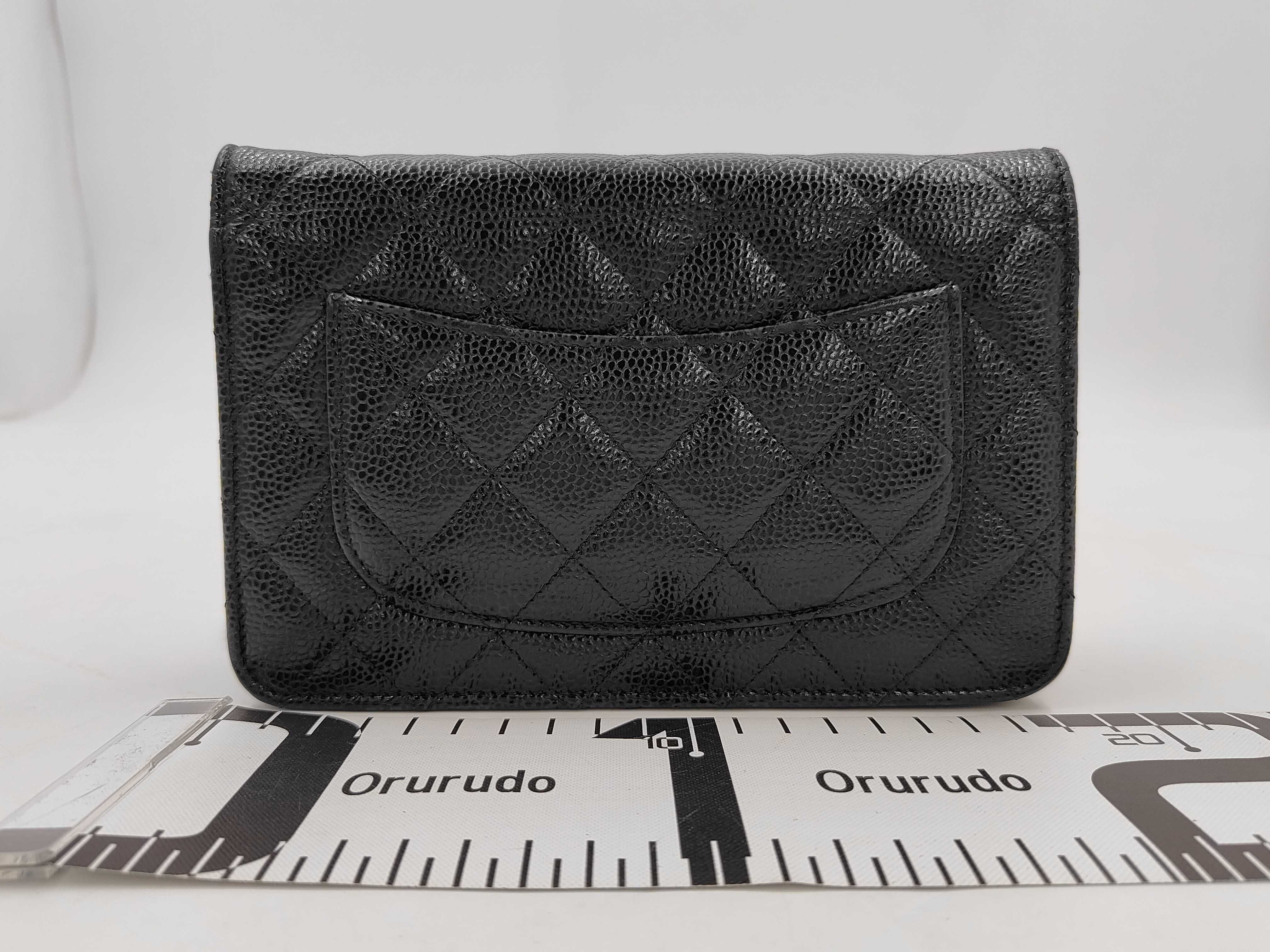 Chain Wallet Caviar Black SS Shoulder Bag — view 2