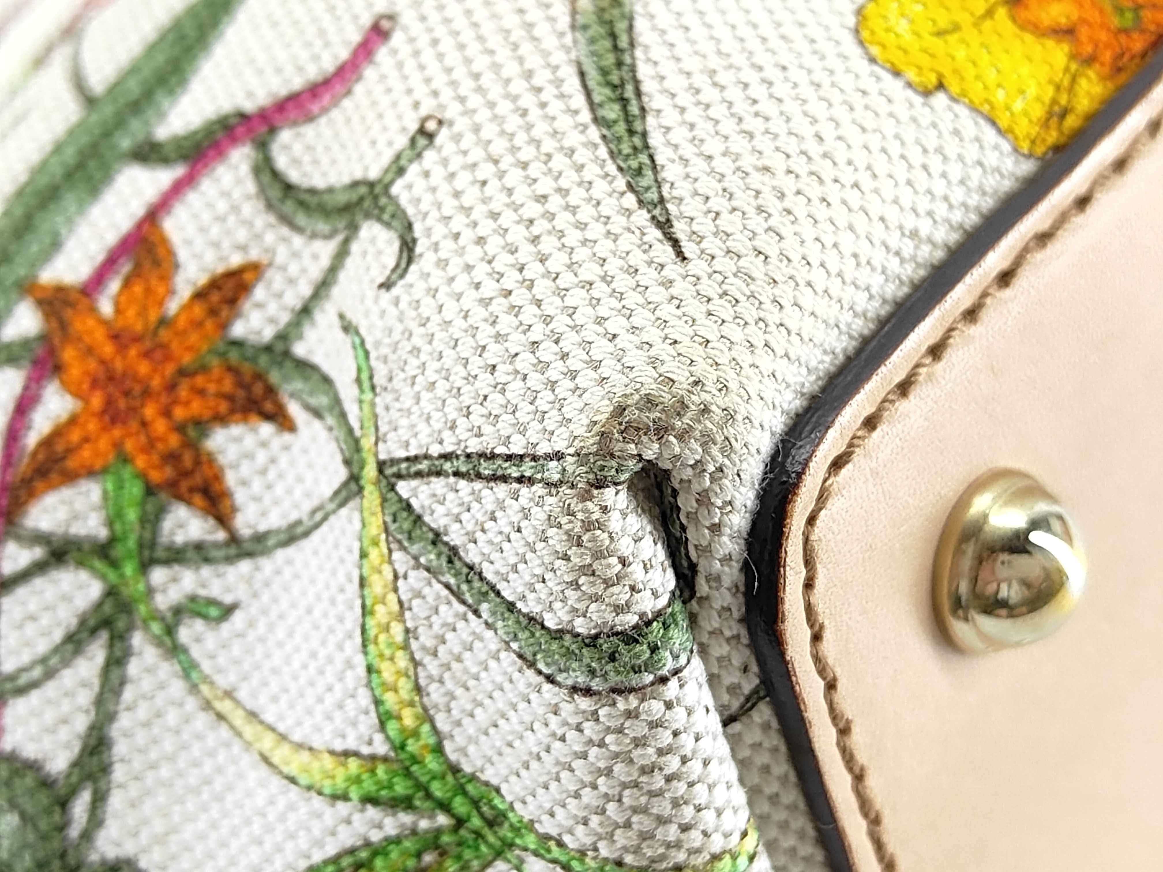Bamboo Gucci Flora Bamboo Handbag Tote Bag — view 7