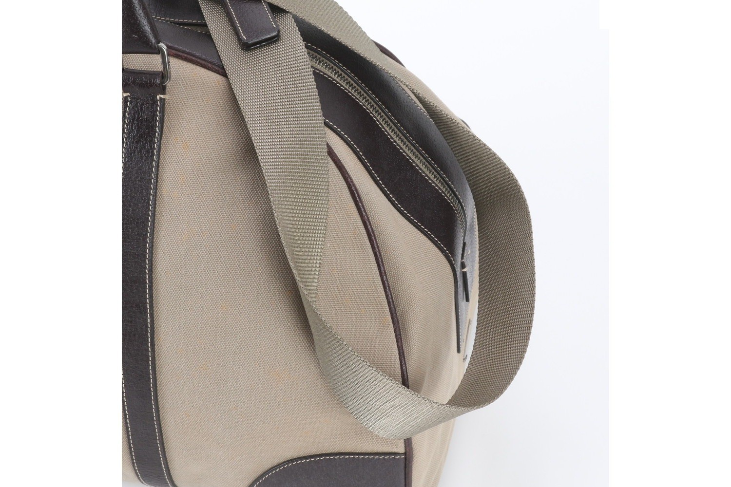 Guaranteed VS0031 Leather Canvas 2-Way Boston Bag — view 3