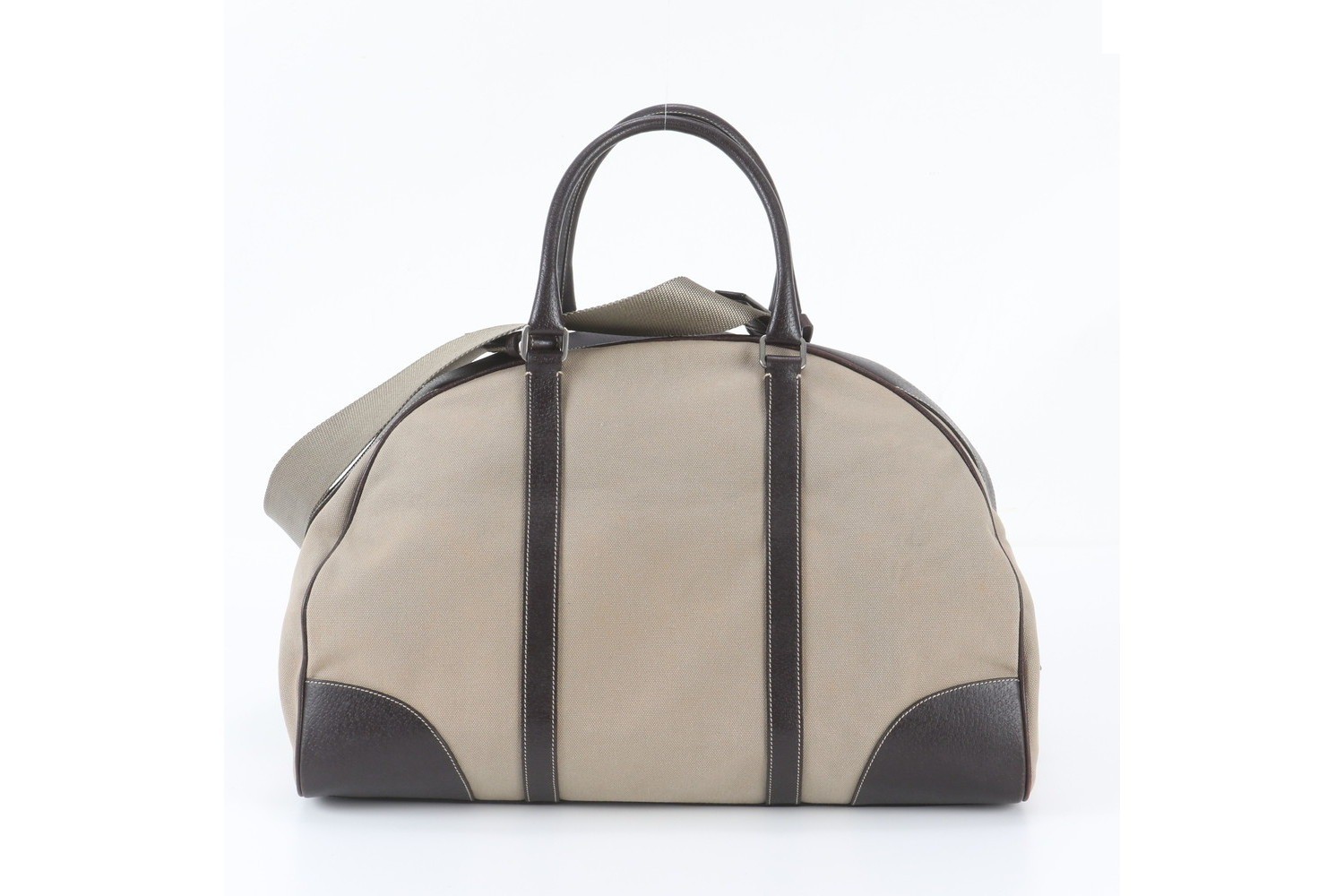Guaranteed VS0031 Leather Canvas 2-Way Boston Bag — view 4