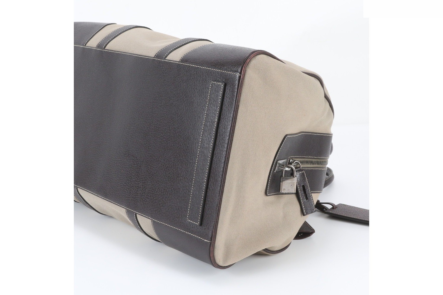 Guaranteed VS0031 Leather Canvas 2-Way Boston Bag — view 6