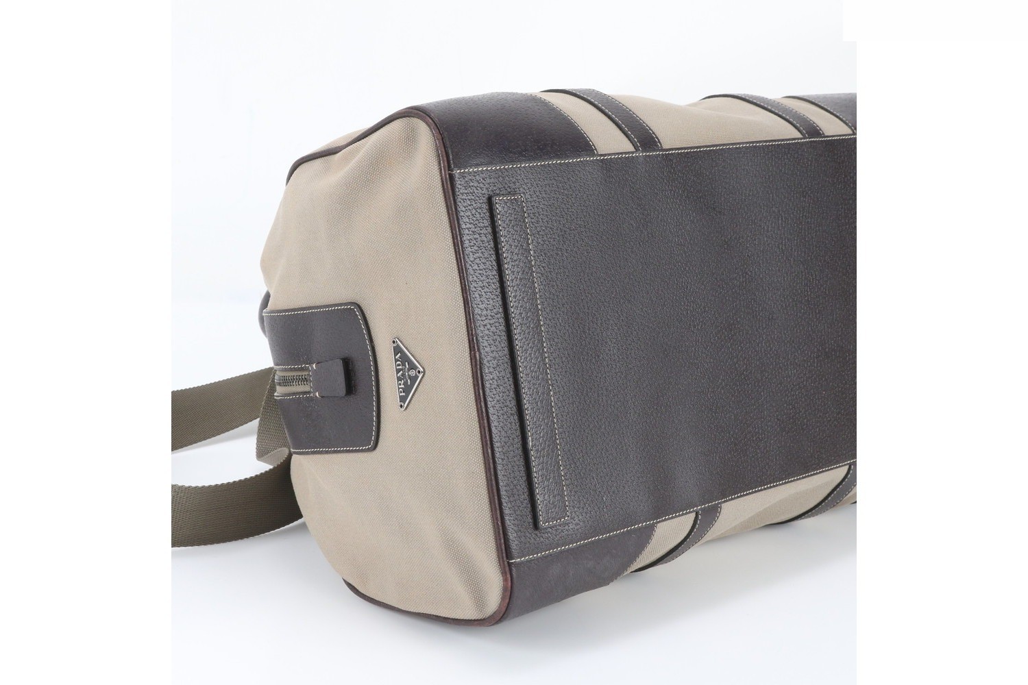 Guaranteed VS0031 Leather Canvas 2-Way Boston Bag — view 7