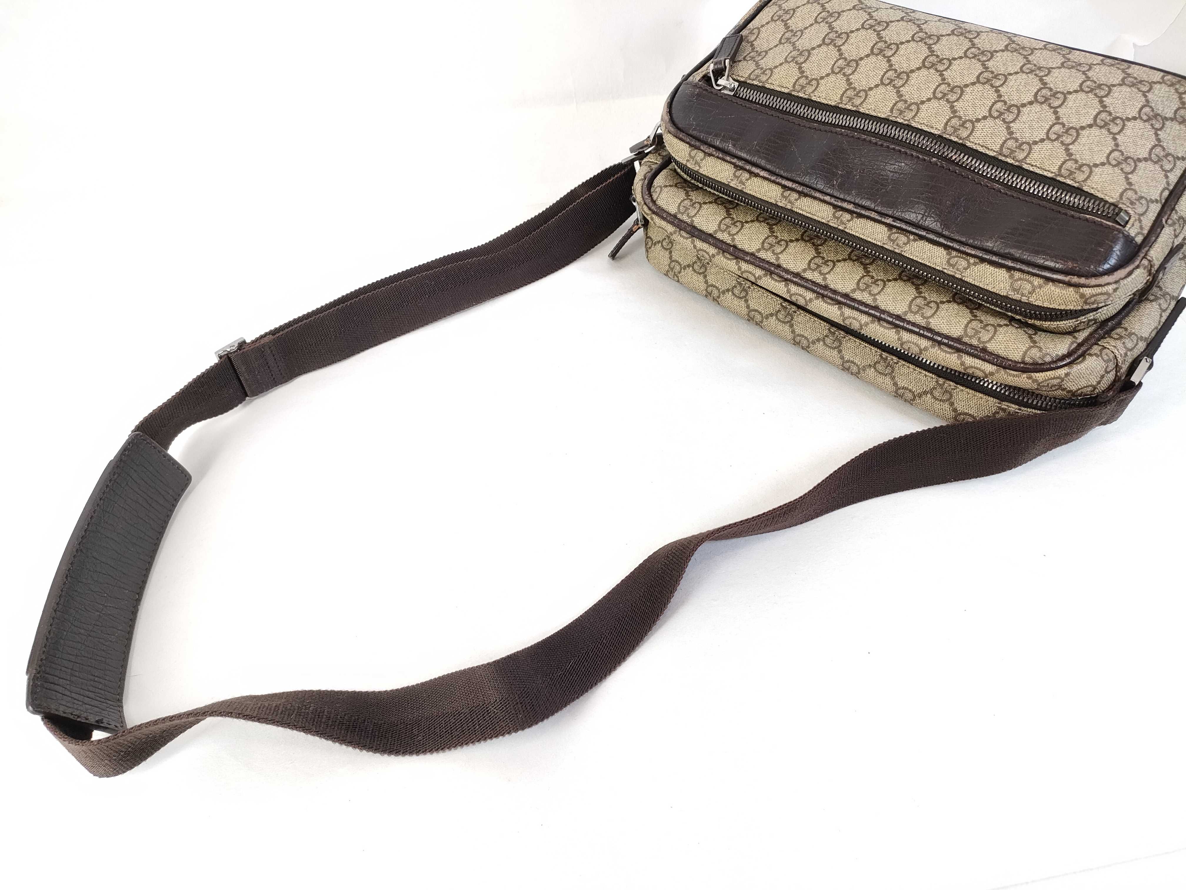 GG Supreme Gucci GG Supreme Shoulder Bag PVC Brown 114531 Shoulder Bag — view 3