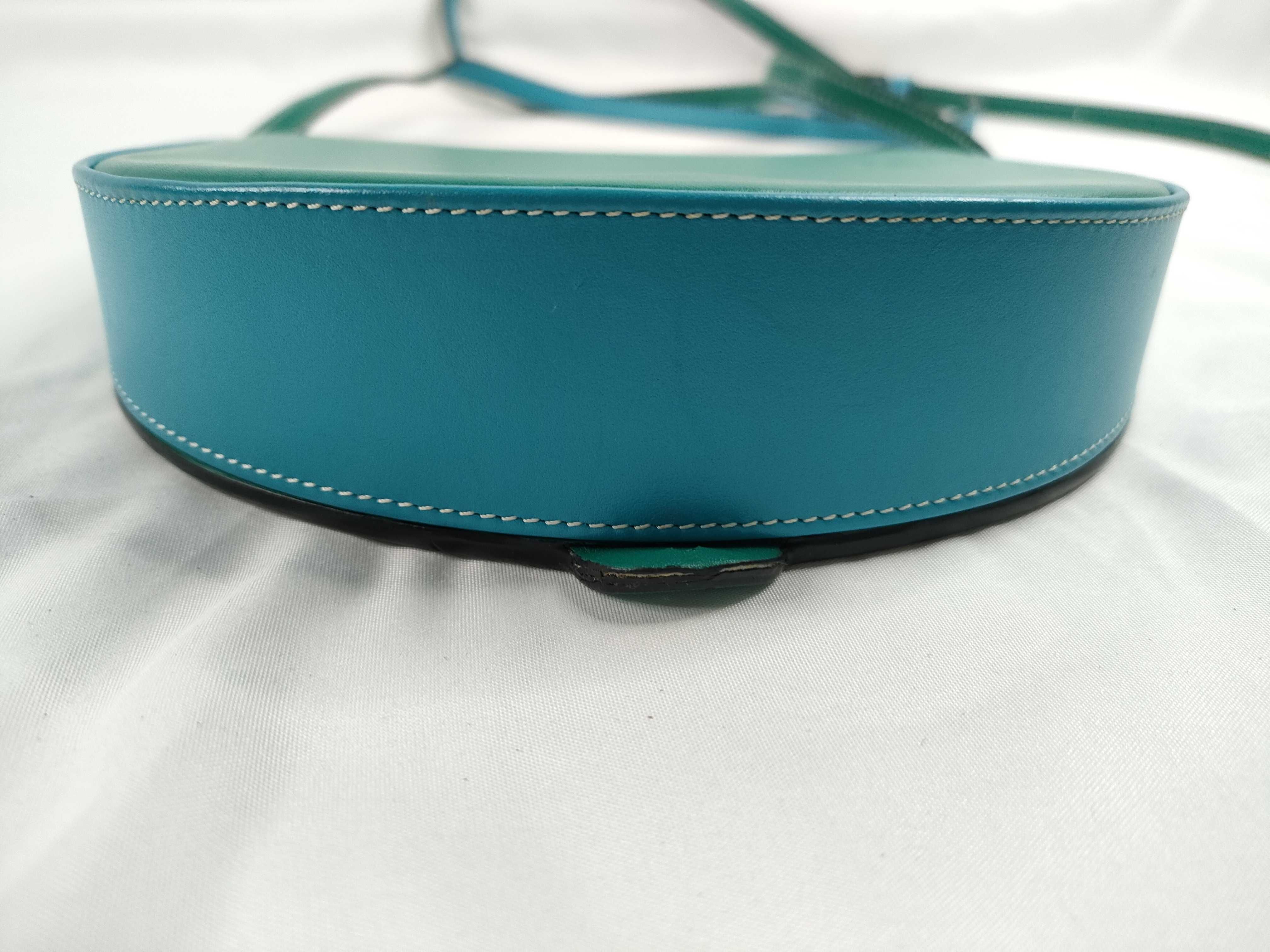heel bag bicolor shoulder bag emerald green shoulder bag — view 4