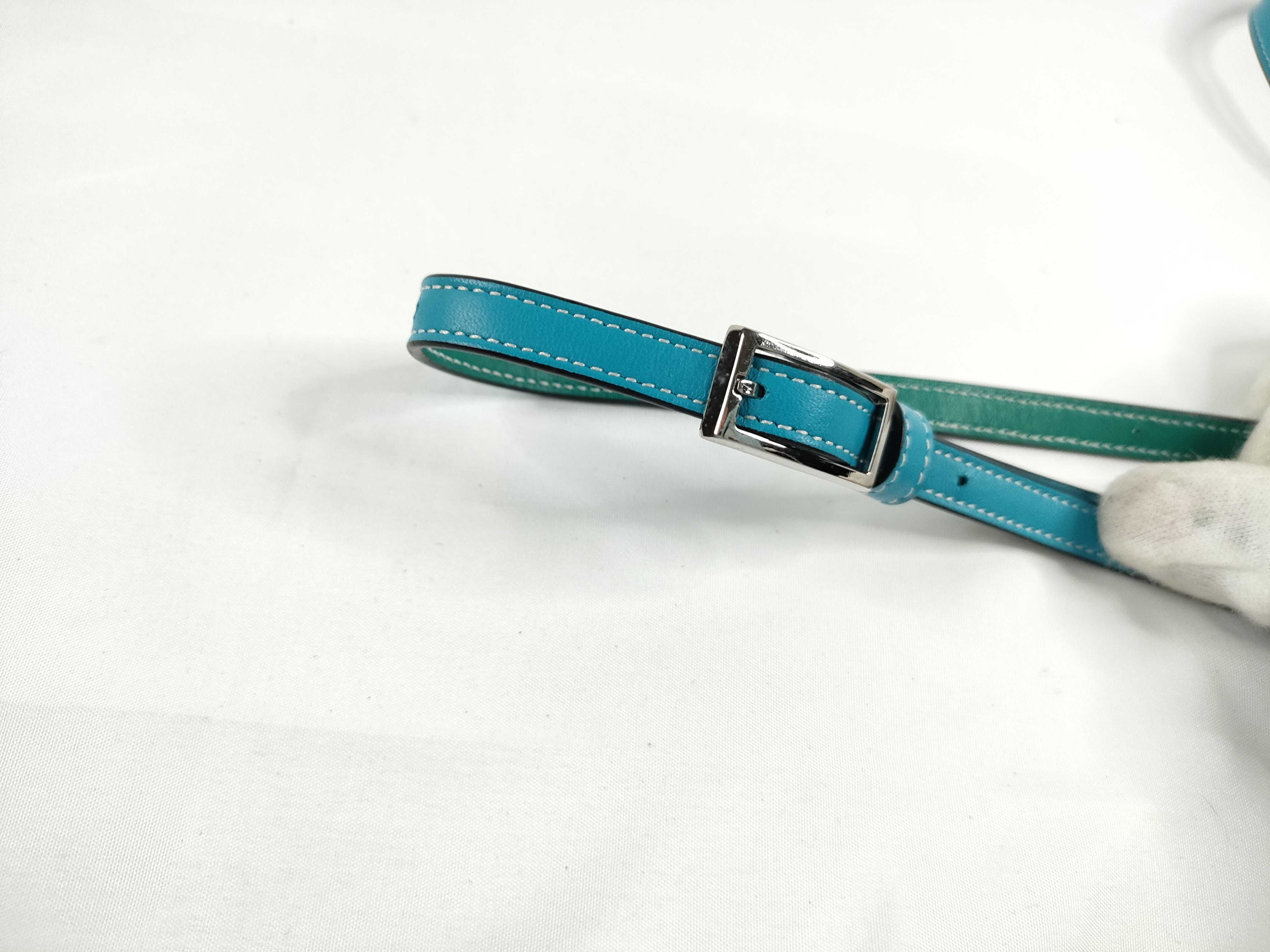 heel bag bicolor shoulder bag emerald green shoulder bag — view 7