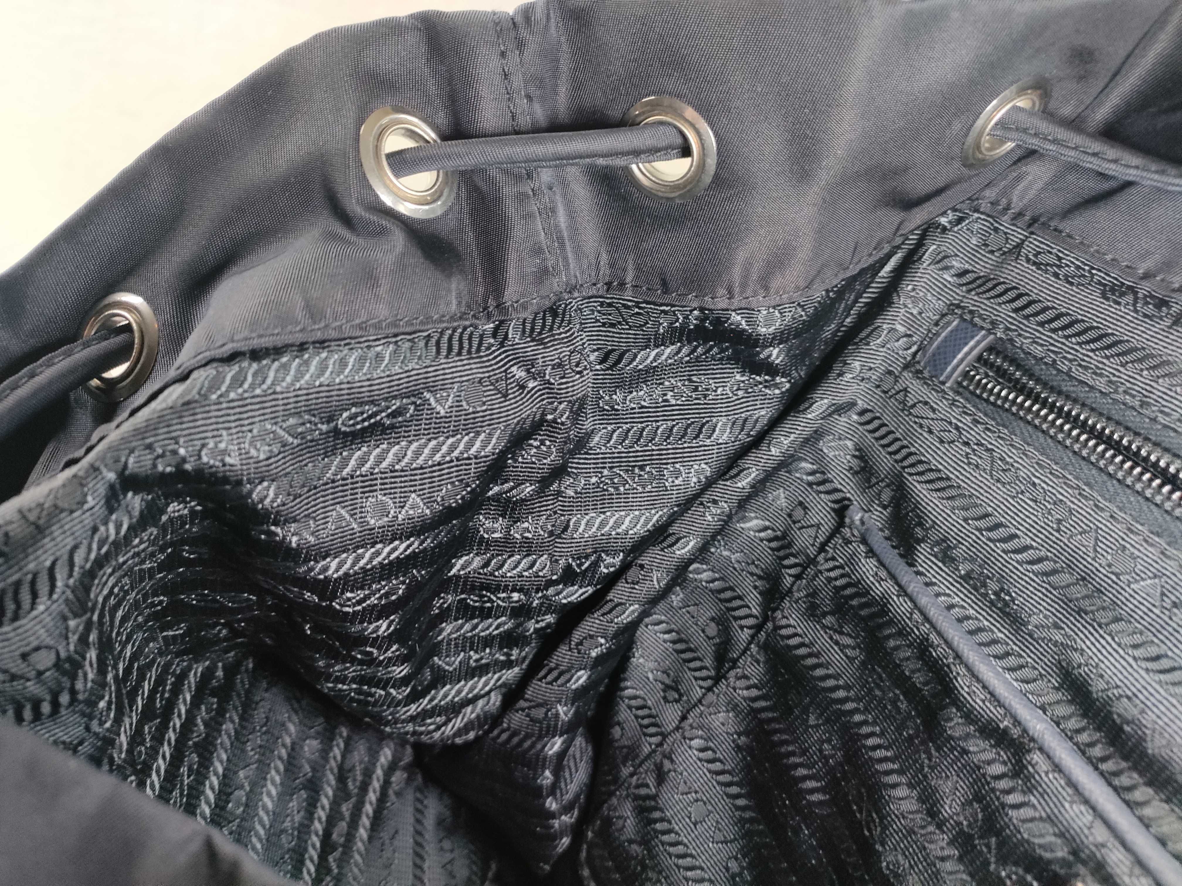 Nylon ID- Tessuto 30 Nylon Navy Backpack SHW 1BZ005 (Rucksack) — view 11