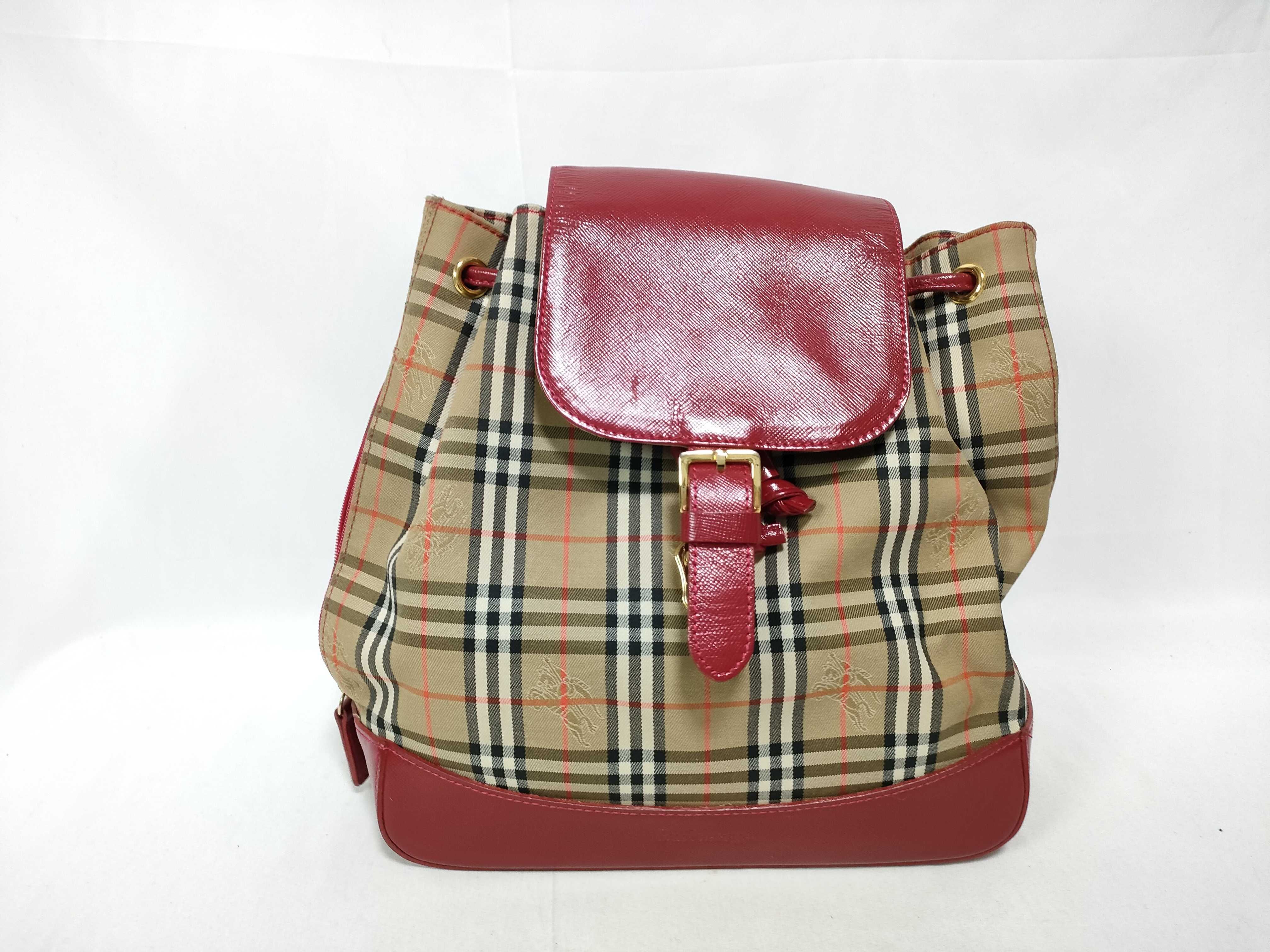 Nova Check Backpack with Gold Charm