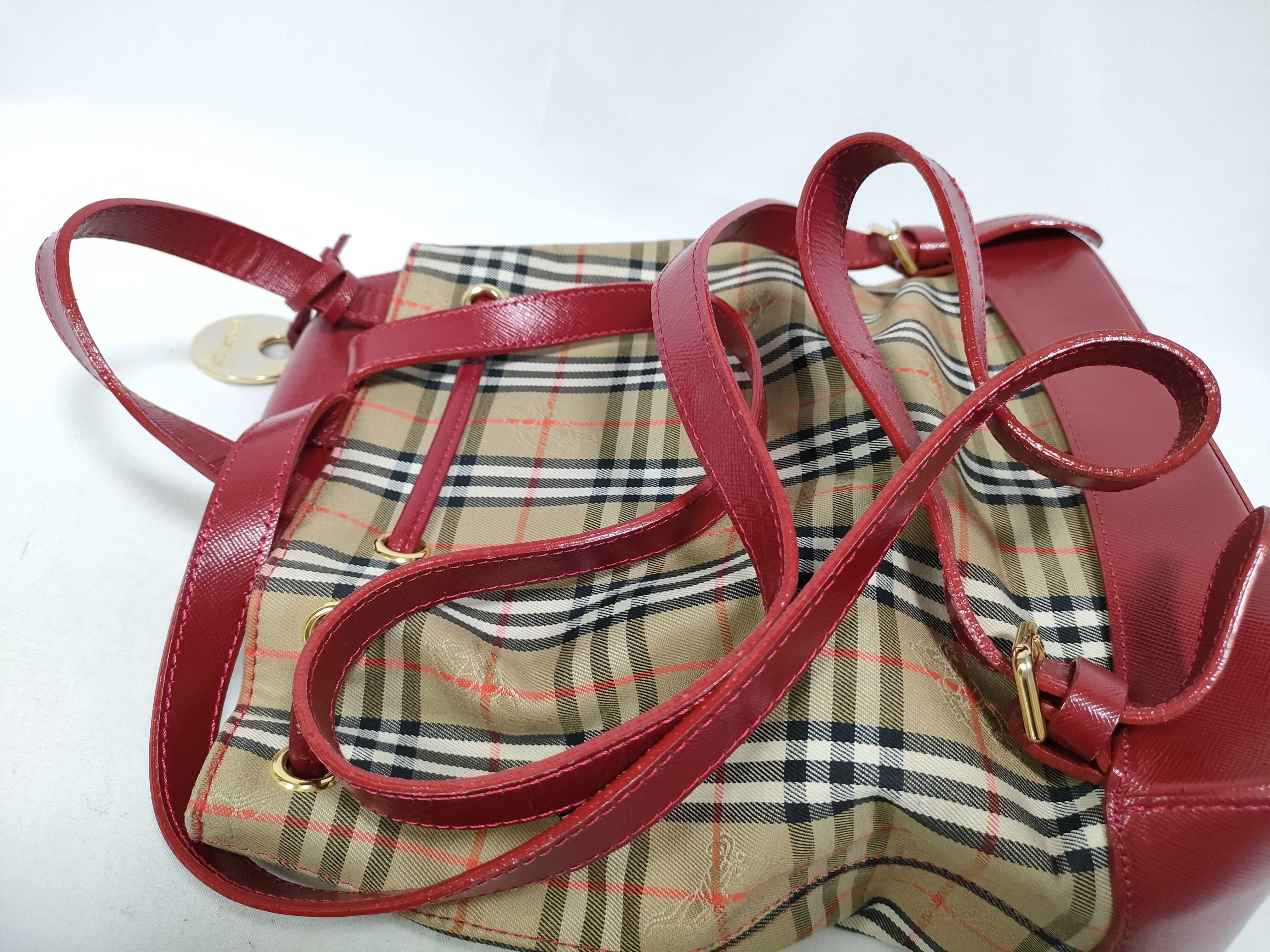 Nova Check Backpack with Gold Charm — view 9